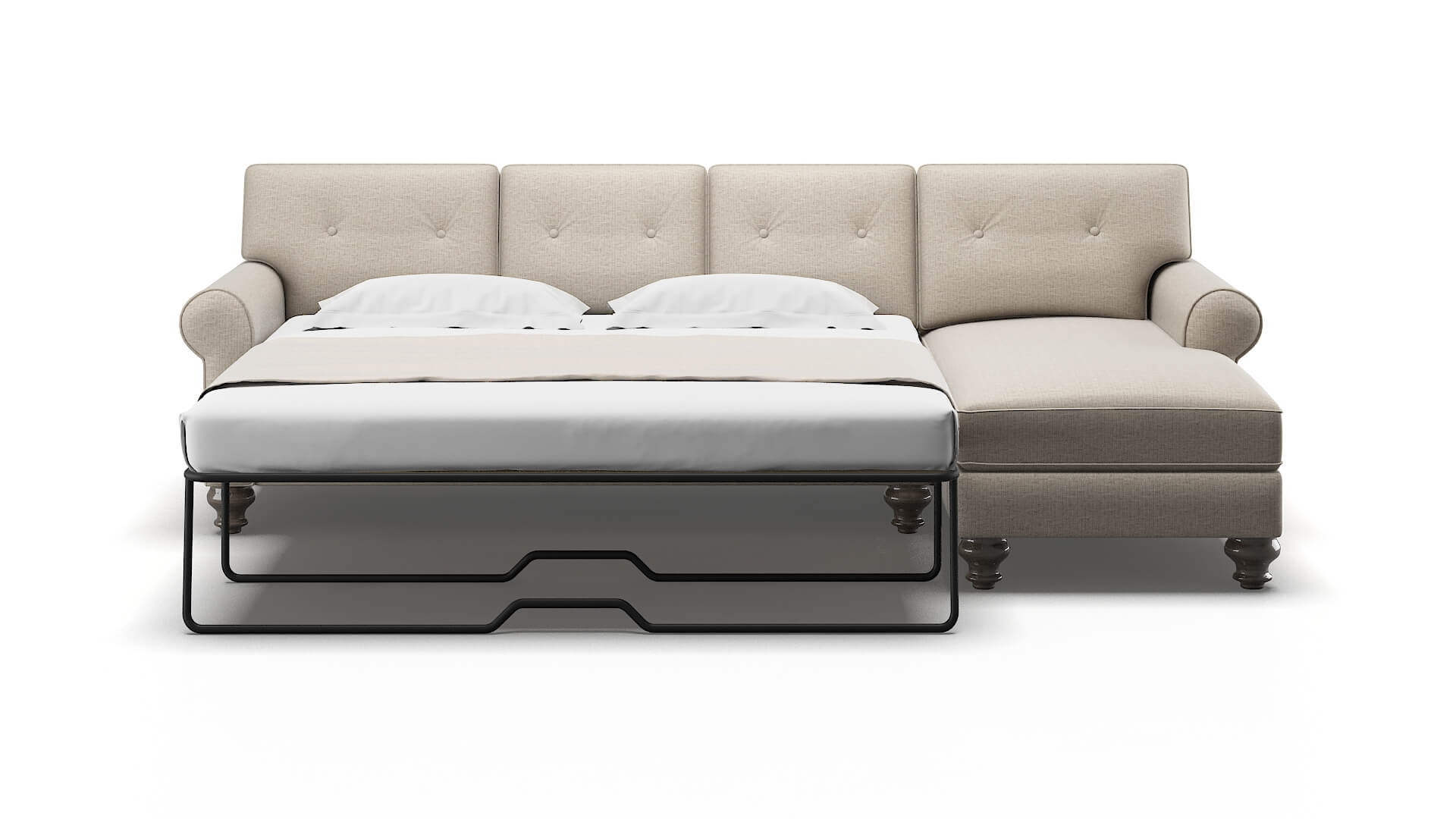 Farah Urban_d Steel Panel Sleeper Espresso legs 1