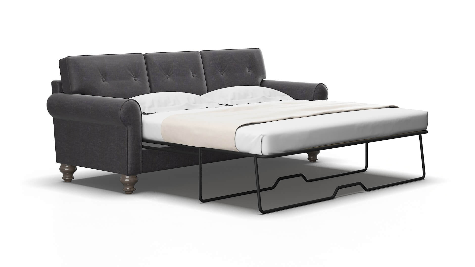 Farah Venus onyx Sofa sleeper Espresso Legs  2