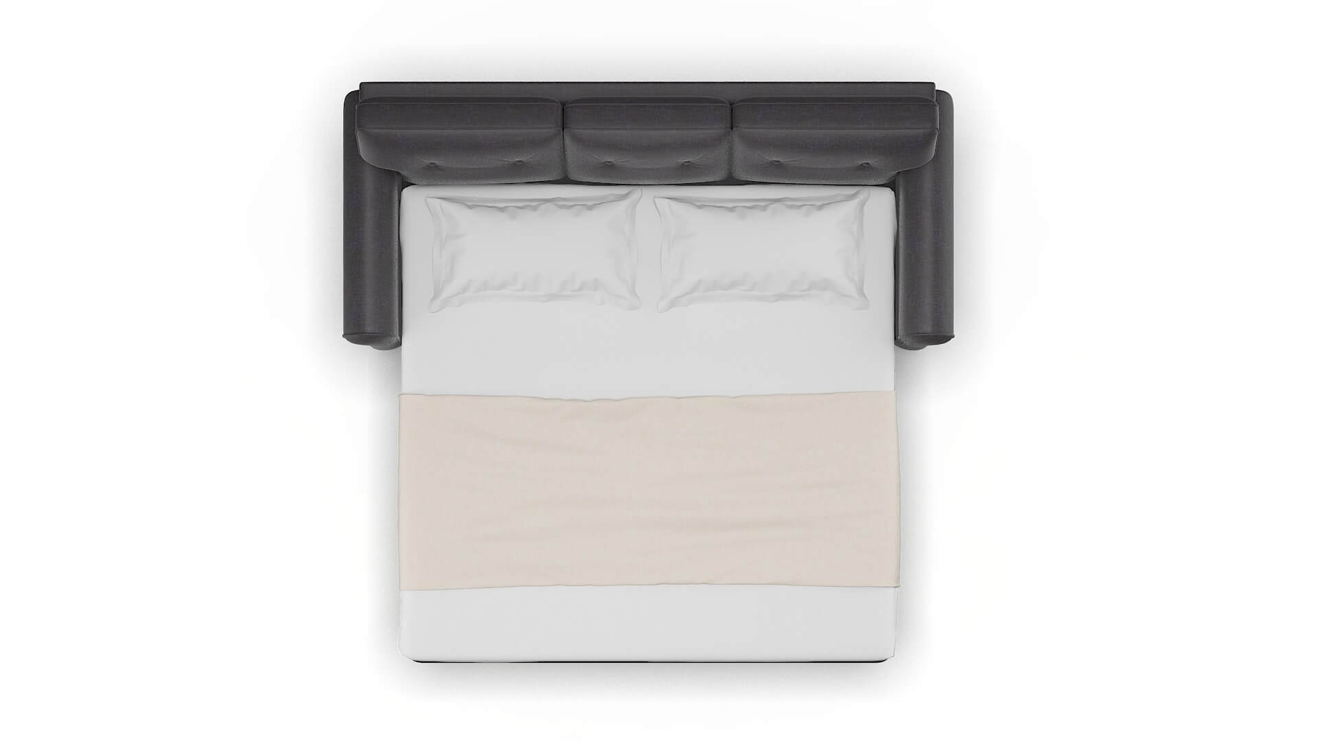 Farah Venus Onyx Sofa Sleeper Espresso legs 3