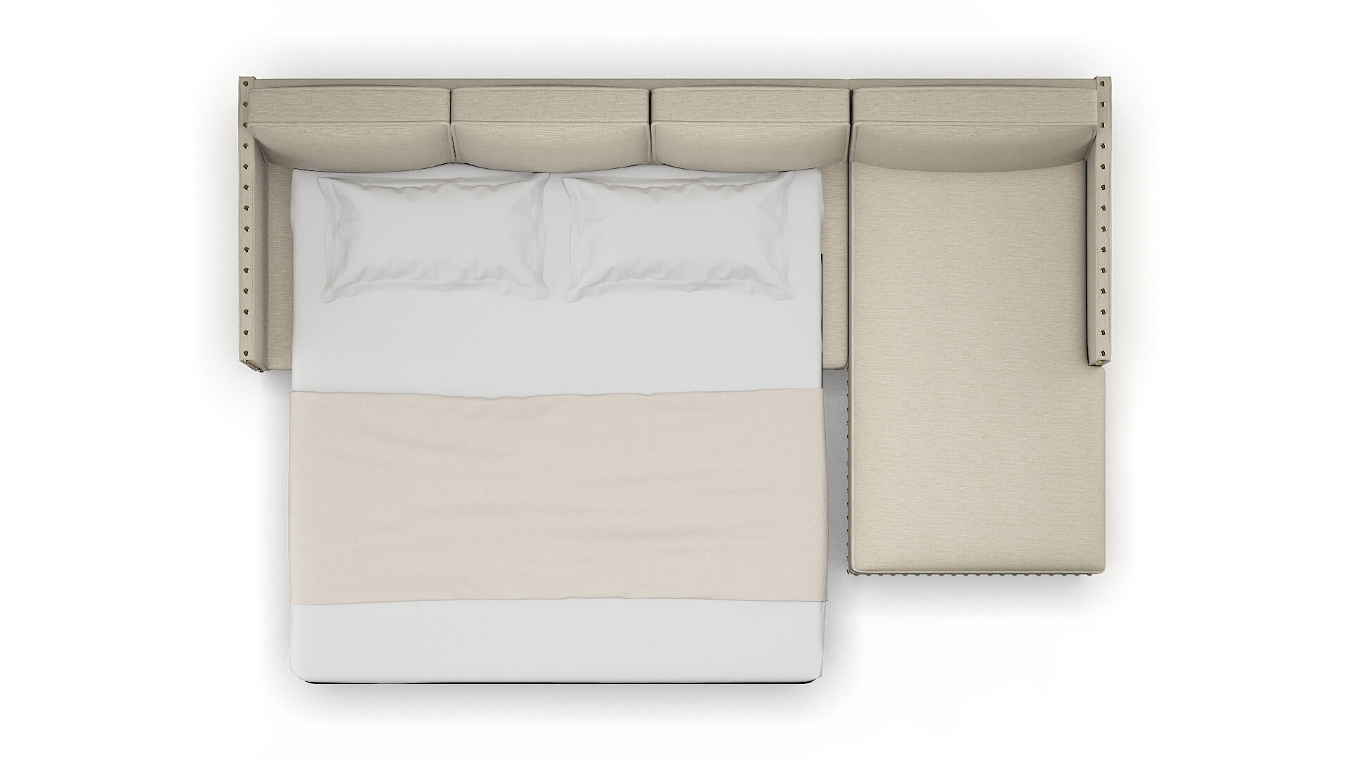 Florence Avenger Pumice Panel Sleeper Espresso legs 3