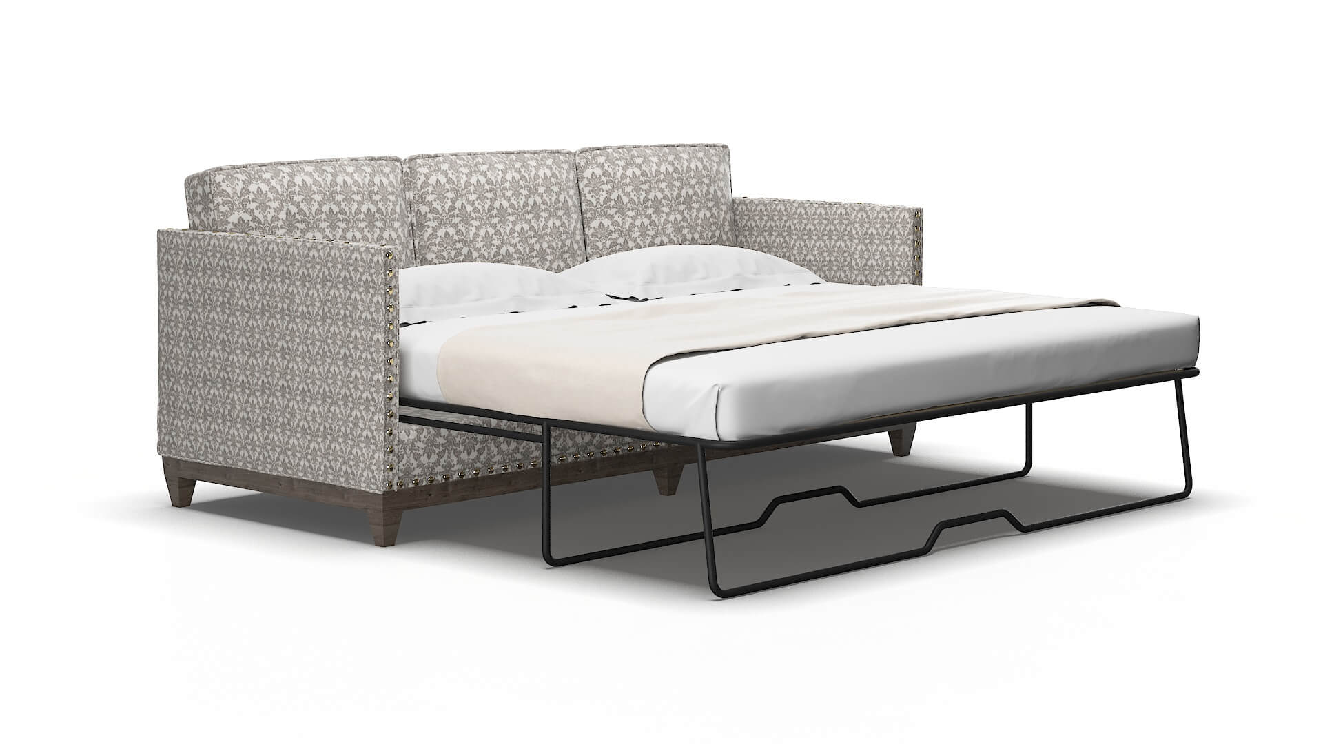 Florence Bergamo dove Sofa sleeper Espresso Legs  2