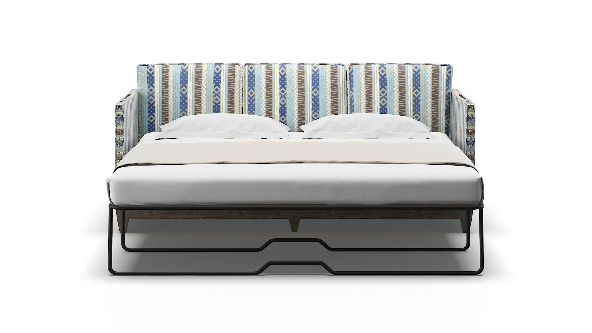 Florence Bodhi Indigo Sofa Sleeper Espresso legs 1