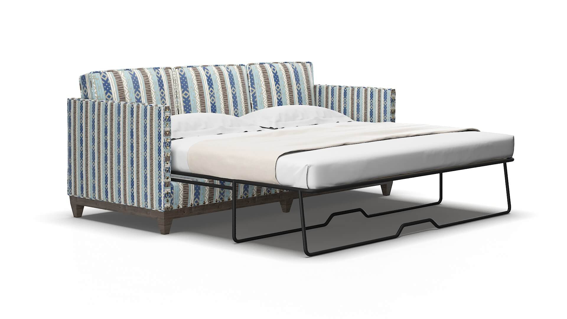Florence Bodhi indigo Sofa sleeper Espresso Legs  2