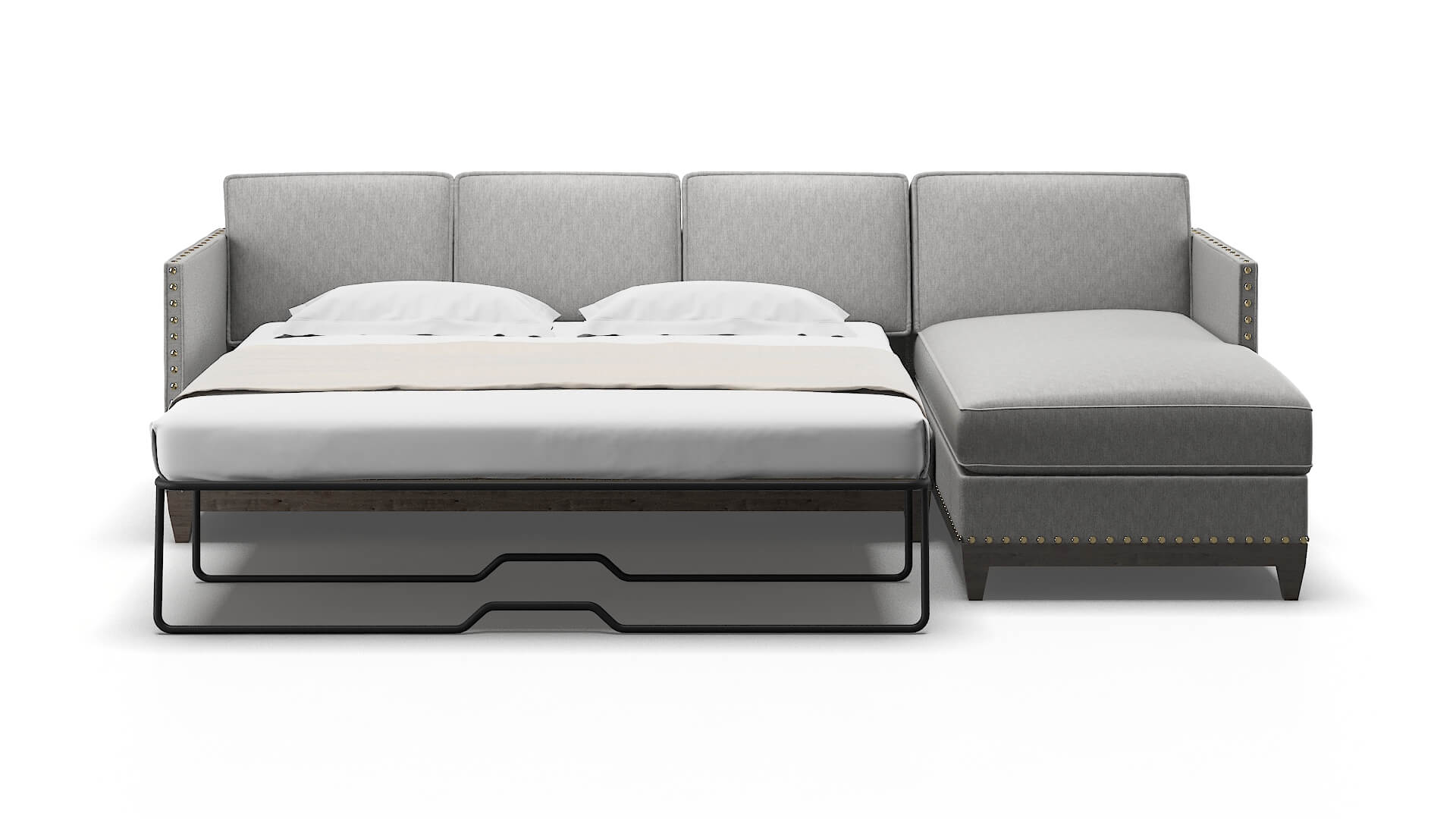 Florence Bungalow Graphite Panel Sleeper Espresso legs 1