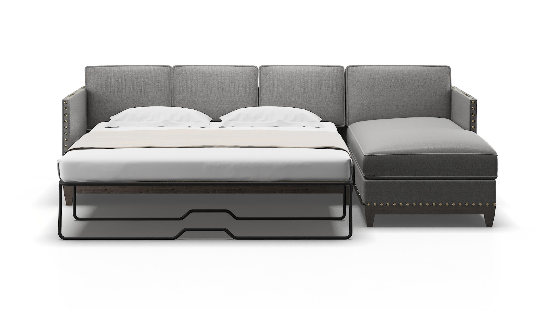 Florence Catalina Steel Panel Sleeper Espresso legs 1