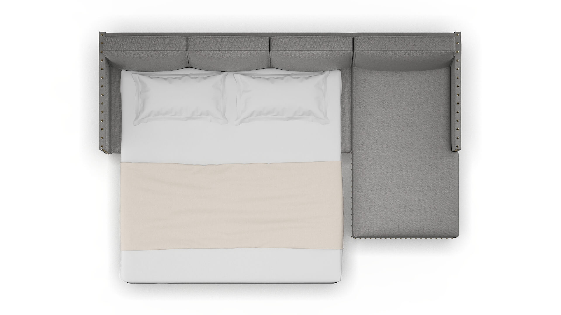 Florence Catalina Steel Panel Sleeper Espresso legs 3