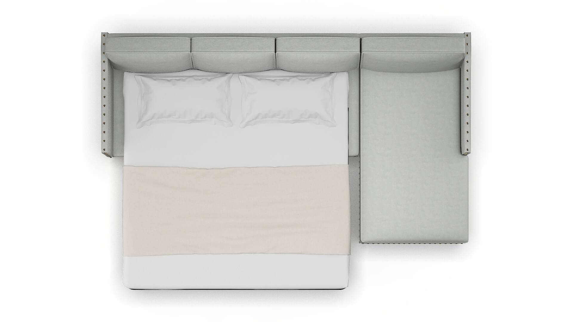 Florence Dawson Platinum Panel Sleeper Espresso legs 3