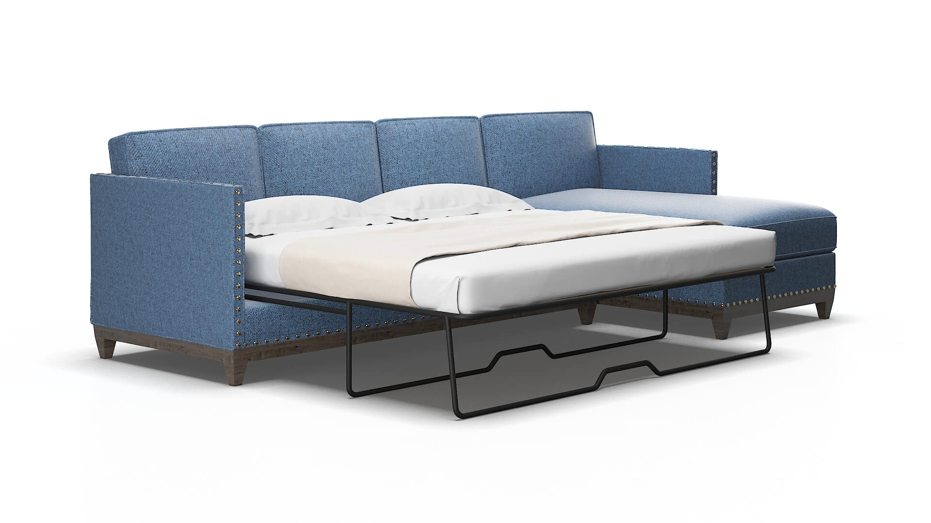 Florence Derby navy Panel sleeper Espresso Legs  2