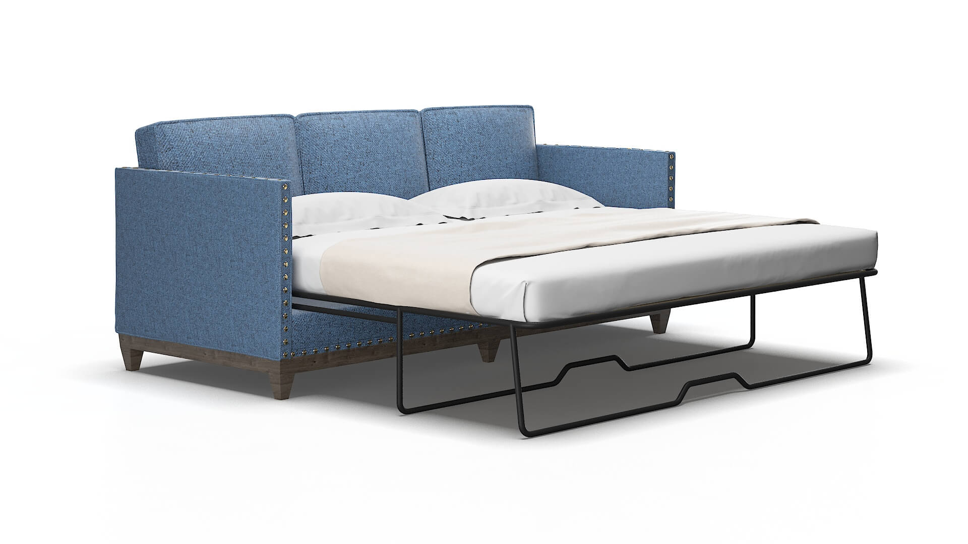 Florence Derby navy Sofa sleeper Espresso Legs  2