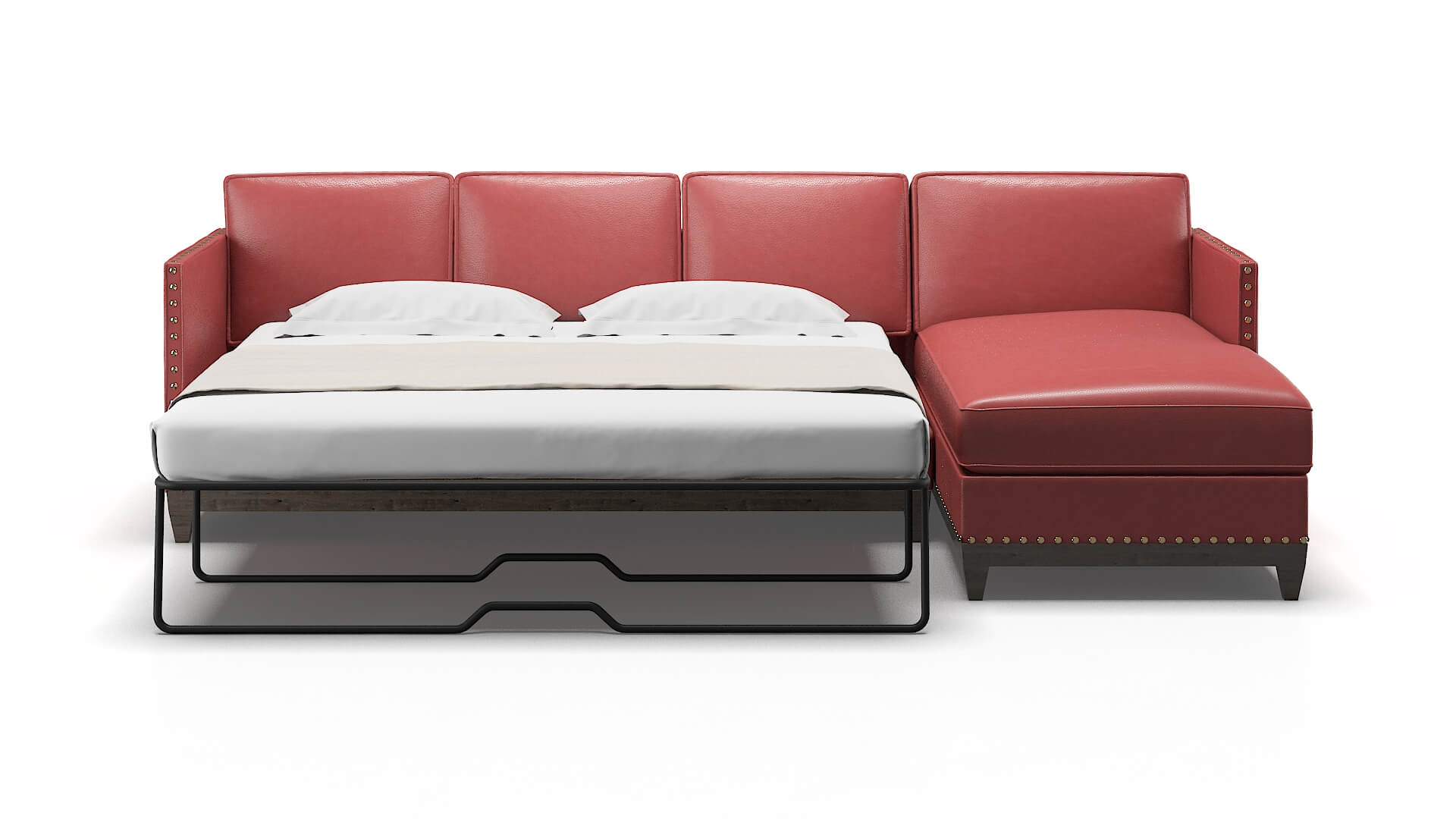 Florence Dillion Cordovan Panel Sleeper Espresso legs 1
