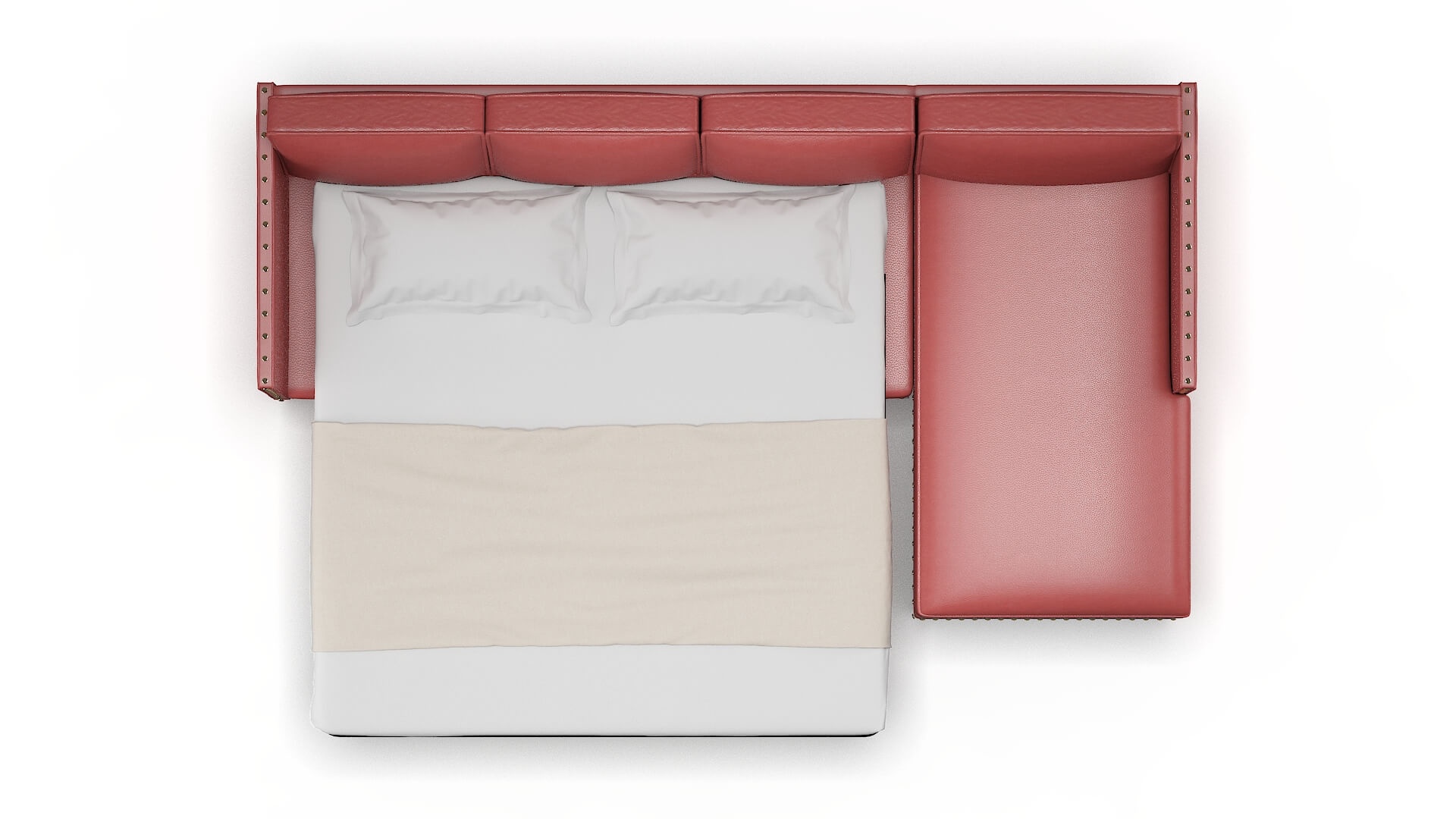 Florence Dillion Cordovan Panel Sleeper Espresso legs 3