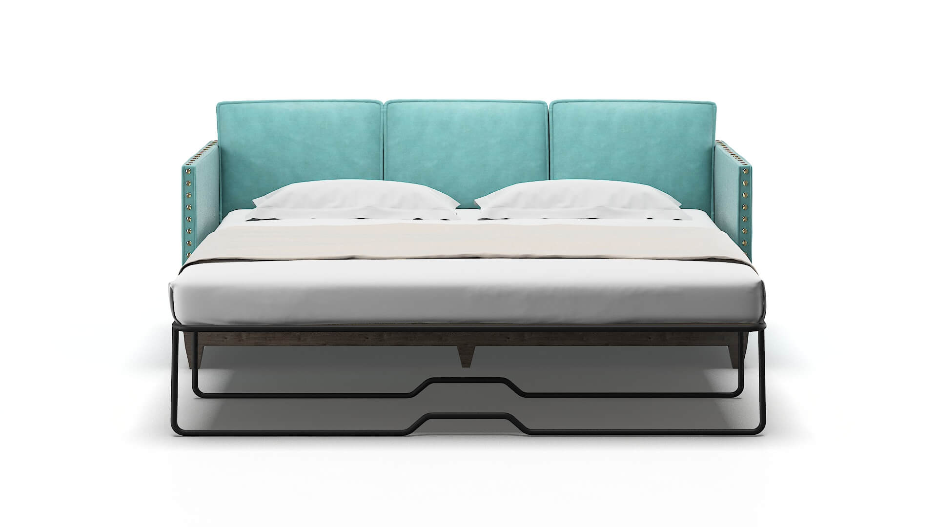 Florence Dream_d French_blue Sofa Sleeper Espresso legs 1