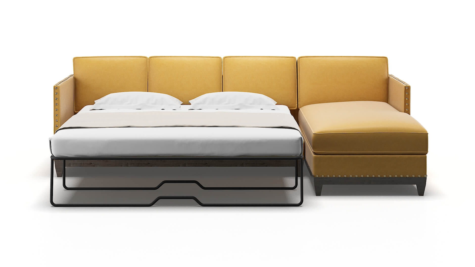 Florence Dream_d Sunflower Panel Sleeper Espresso legs 1