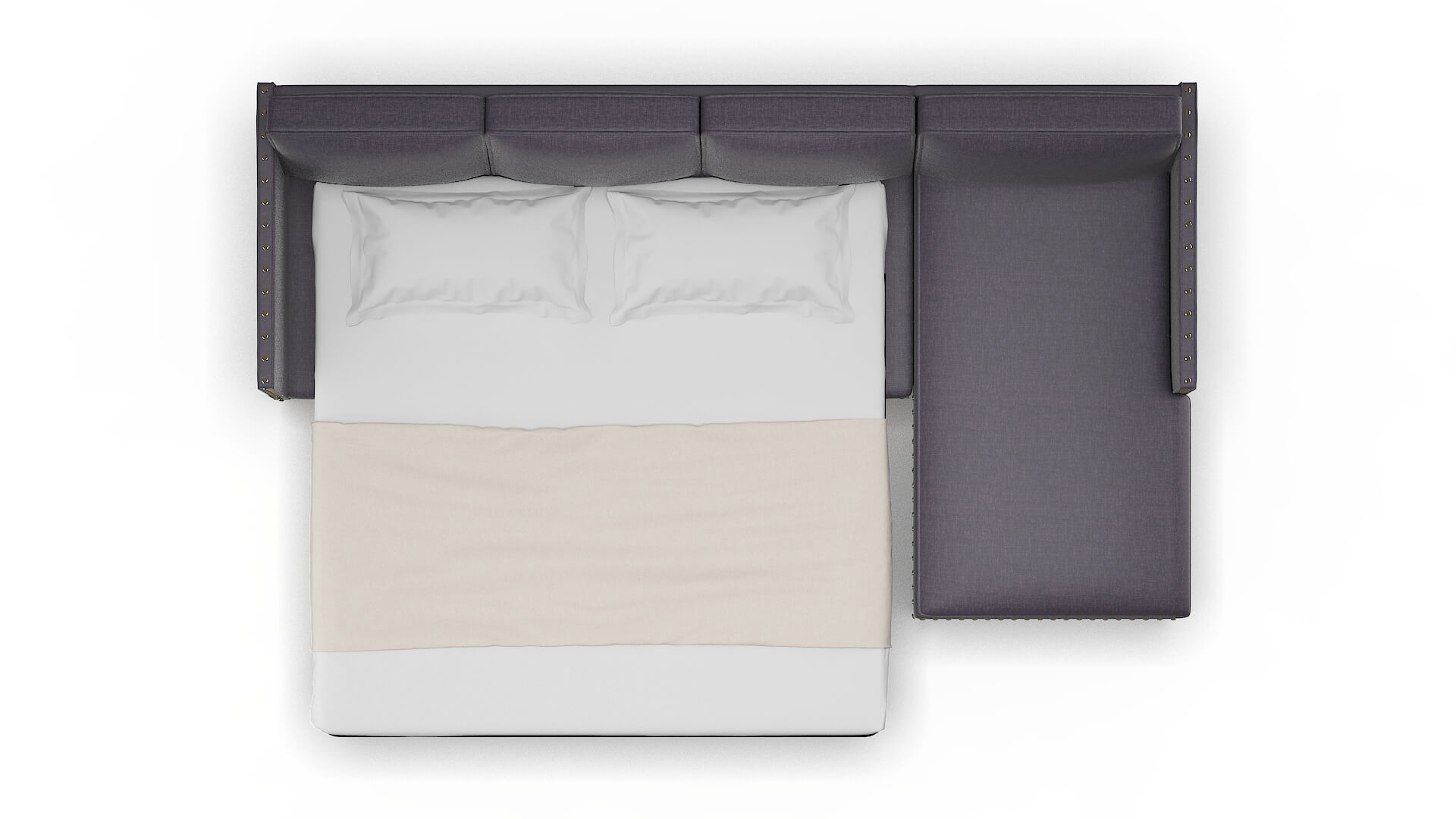 Florence Durham Ink Panel Sleeper Espresso legs 3