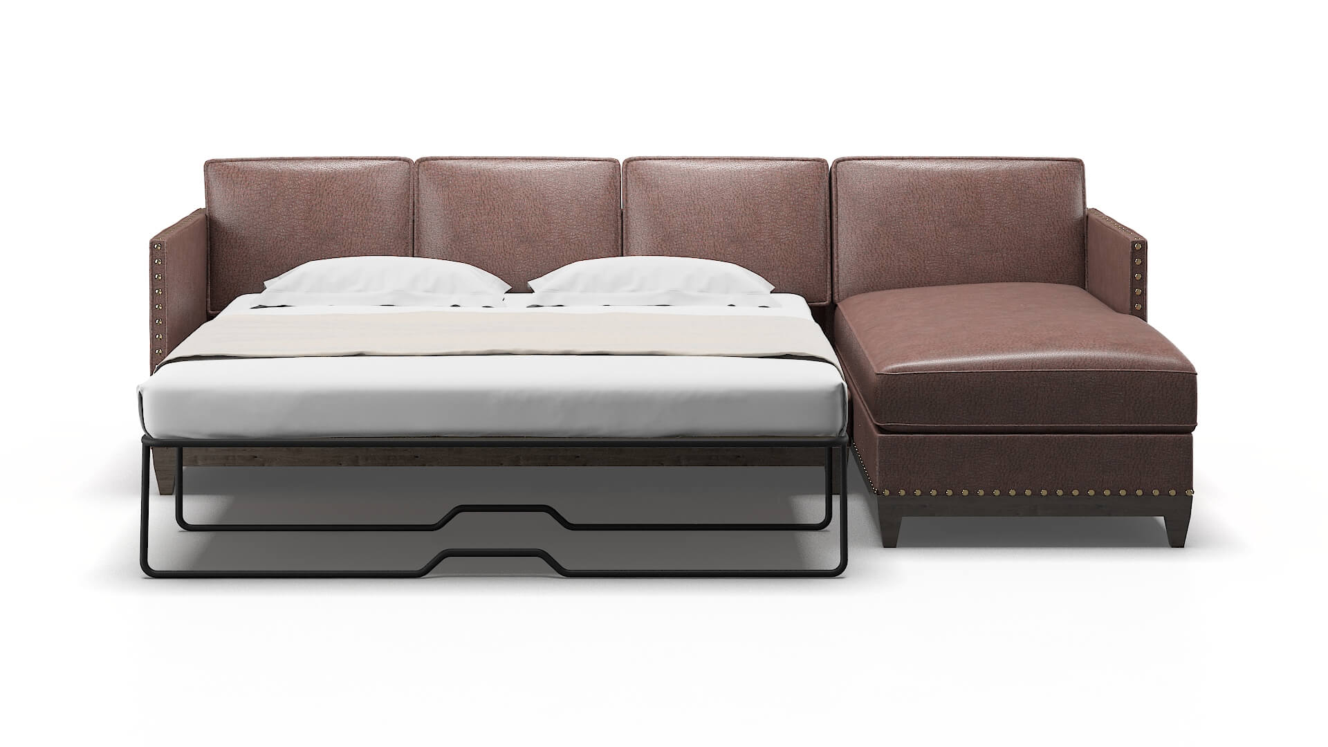 Florence Ford Brown Panel Sleeper Espresso legs 1