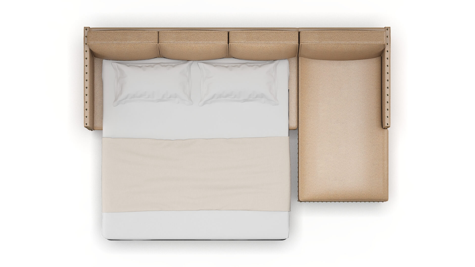 Florence Ford Dune Panel Sleeper Espresso legs 3