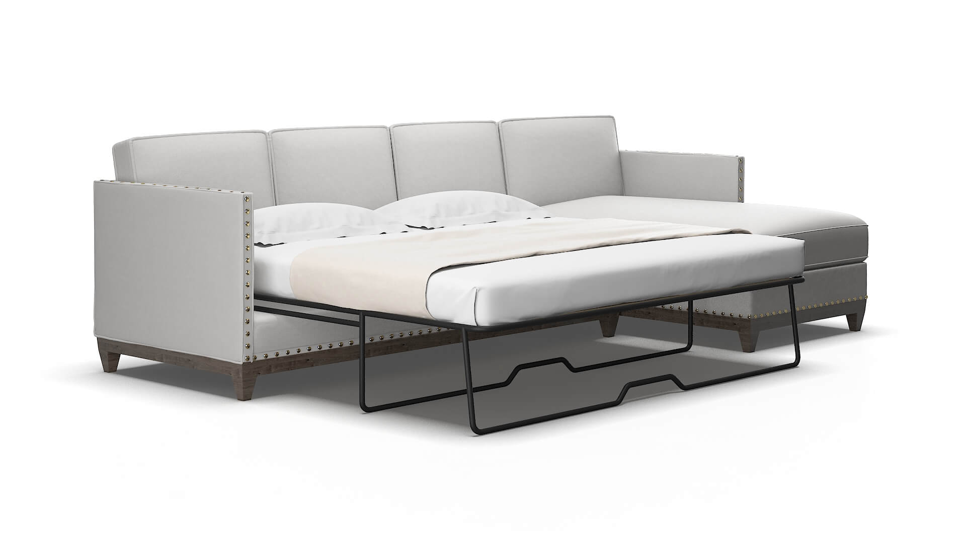 Florence Geo sterling Panel sleeper Espresso Legs  2