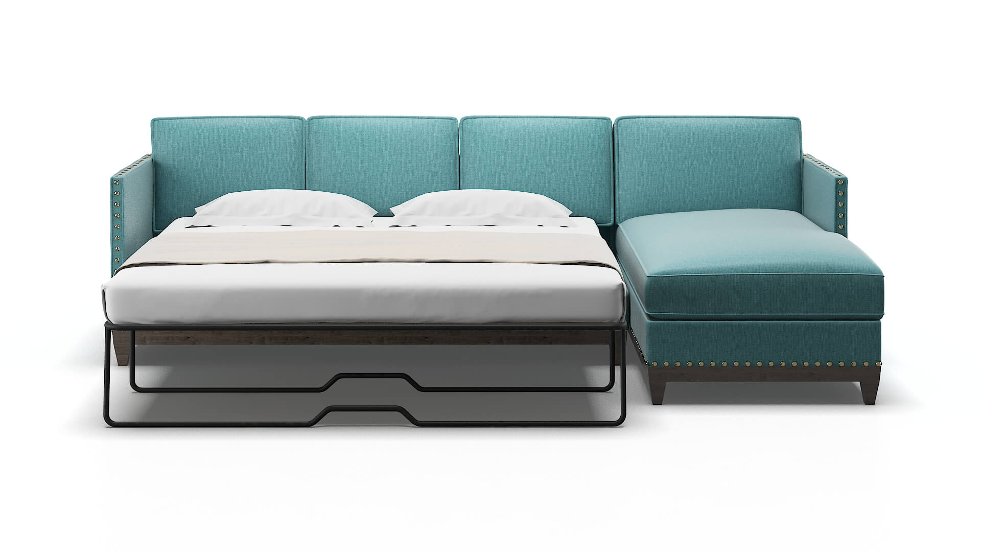 Florence Hepburn_hrp Emerald Panel Sleeper Espresso legs 1