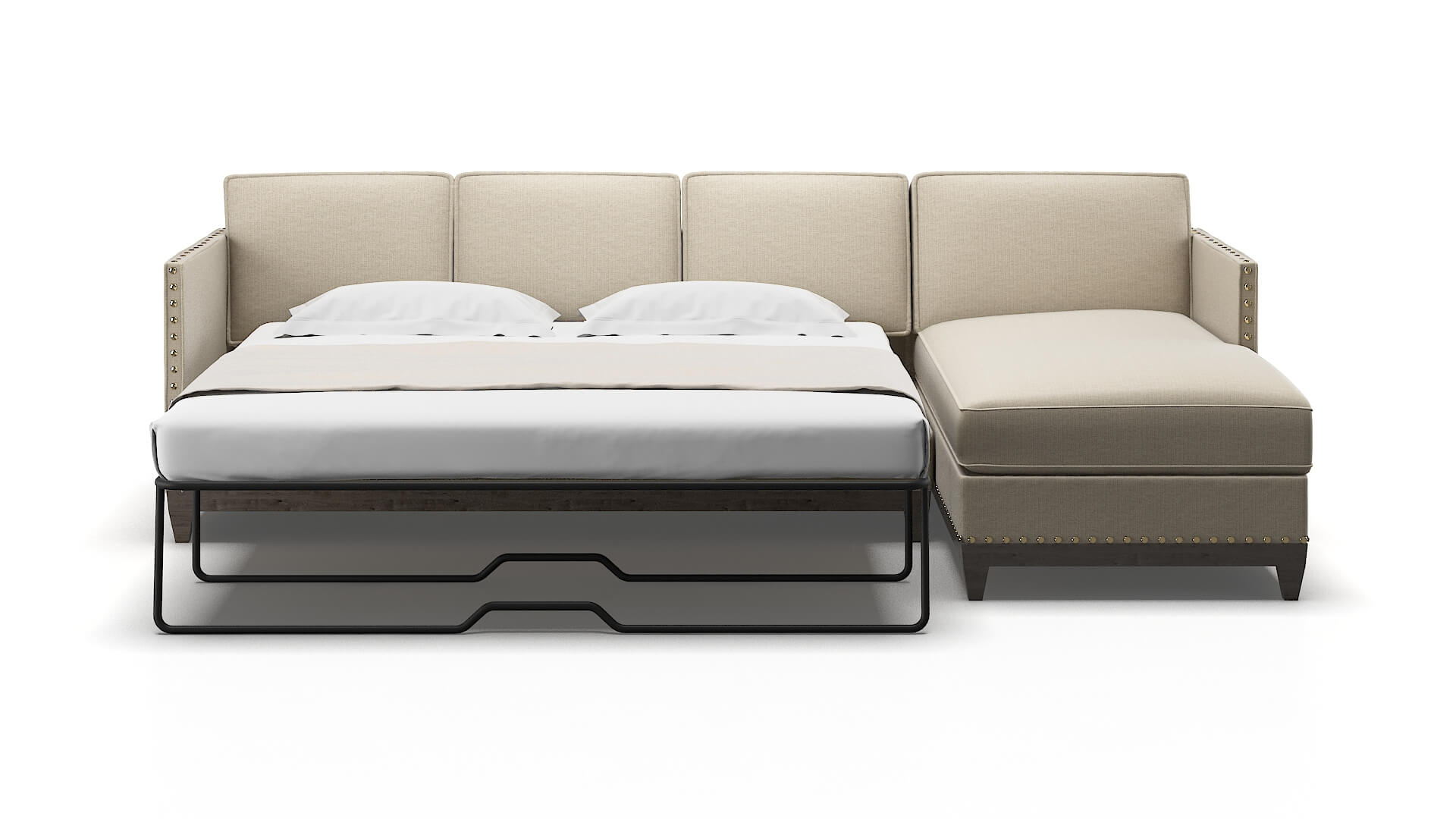 Florence Insight Barley Panel Sleeper Espresso legs 1