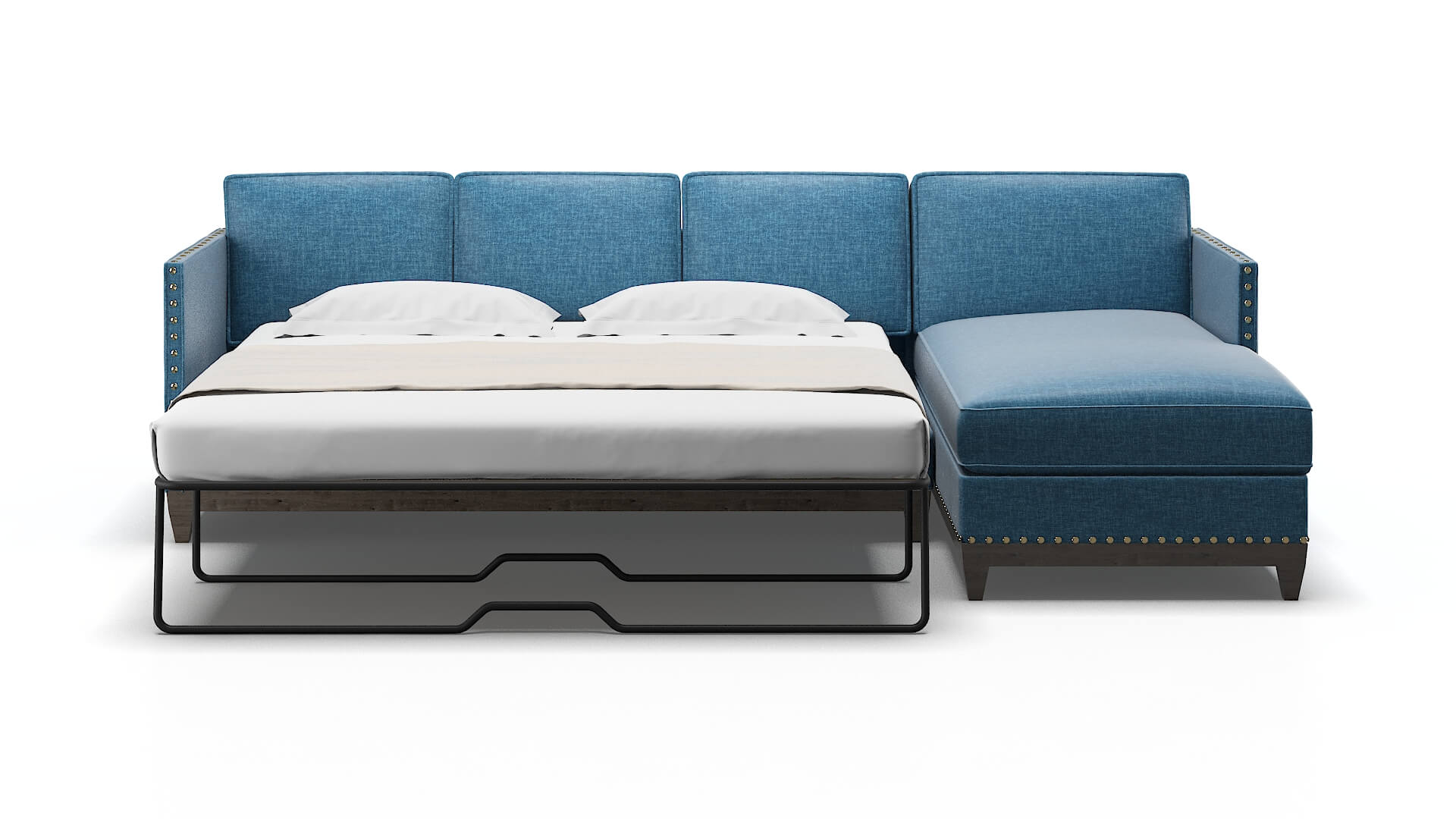 Florence Keylargo Ocean Panel Sleeper Espresso legs 1