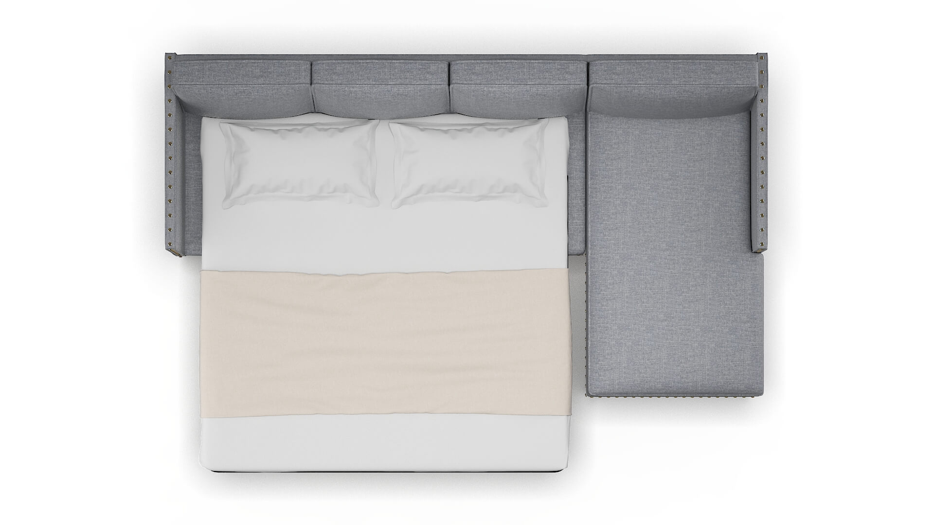 Florence Lana Ash Panel Sleeper Espresso legs 3