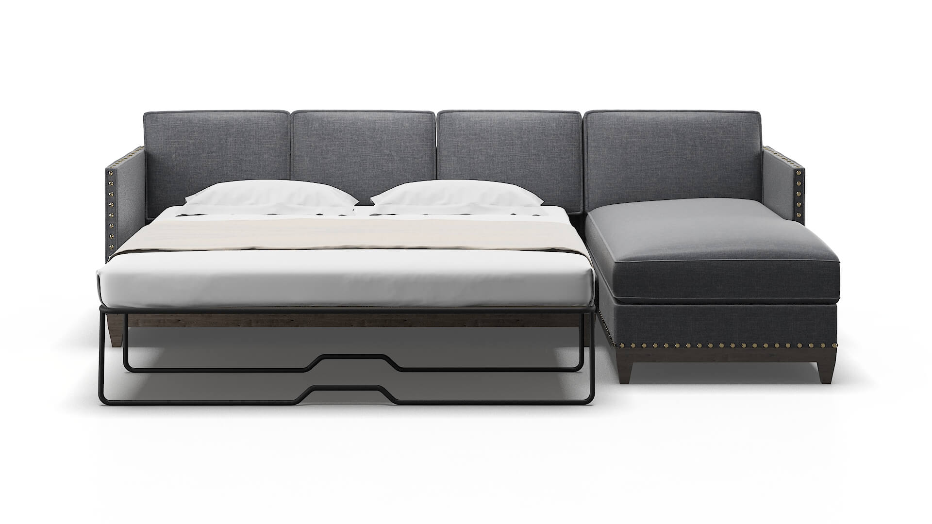 Florence Lana Onyx Panel Sleeper Espresso legs 1