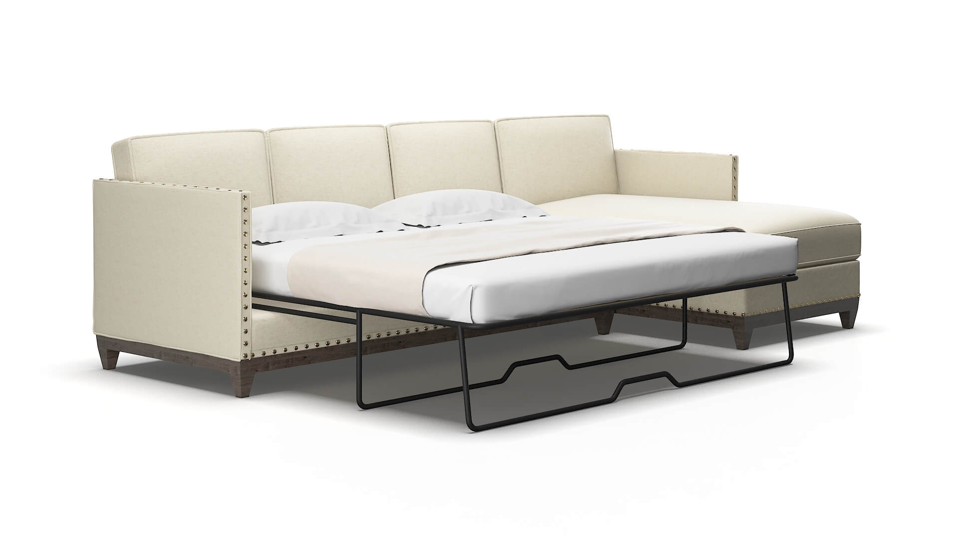 Florence Lana sand Panel sleeper Espresso Legs  2