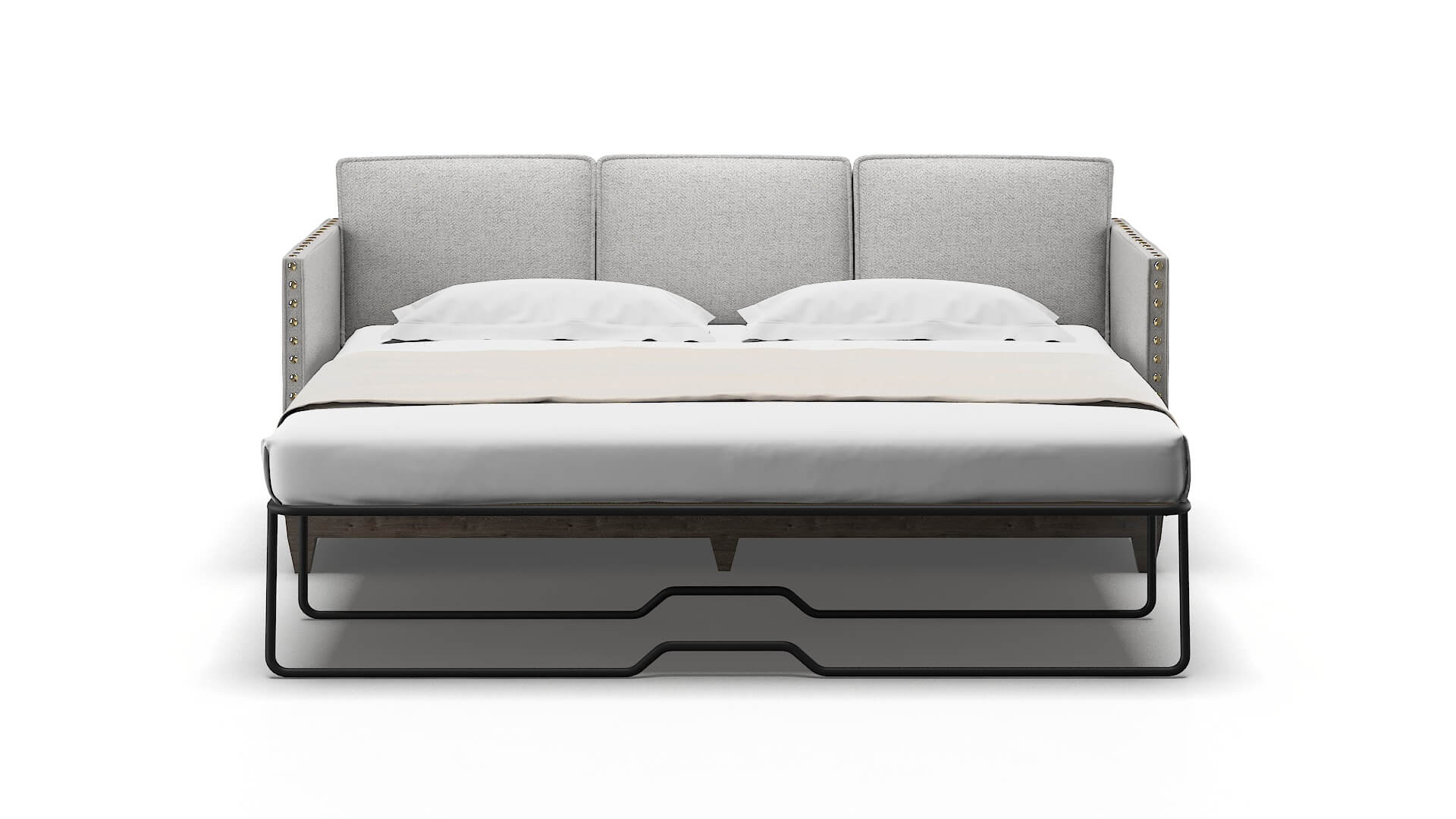 Florence Malibu Dove Sofa Sleeper Espresso legs 1