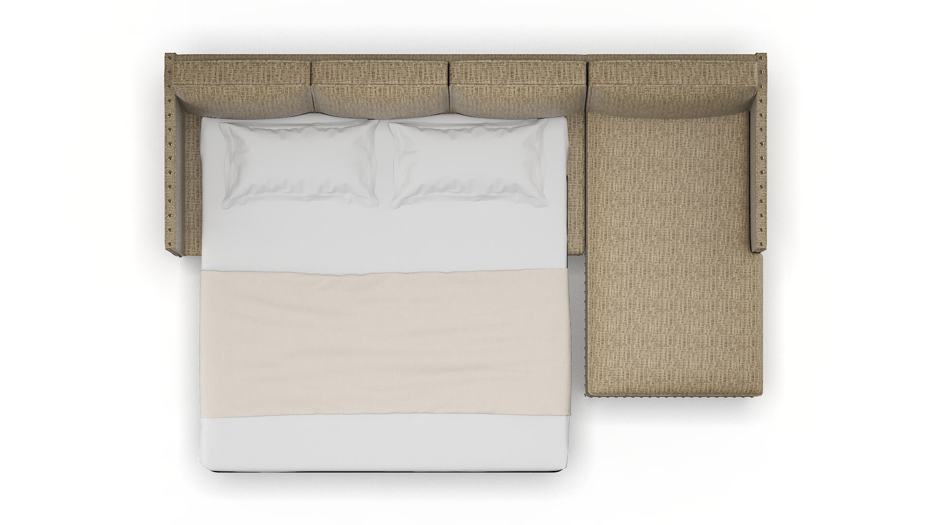 Florence Marcy Camel Panel Sleeper Espresso legs 3