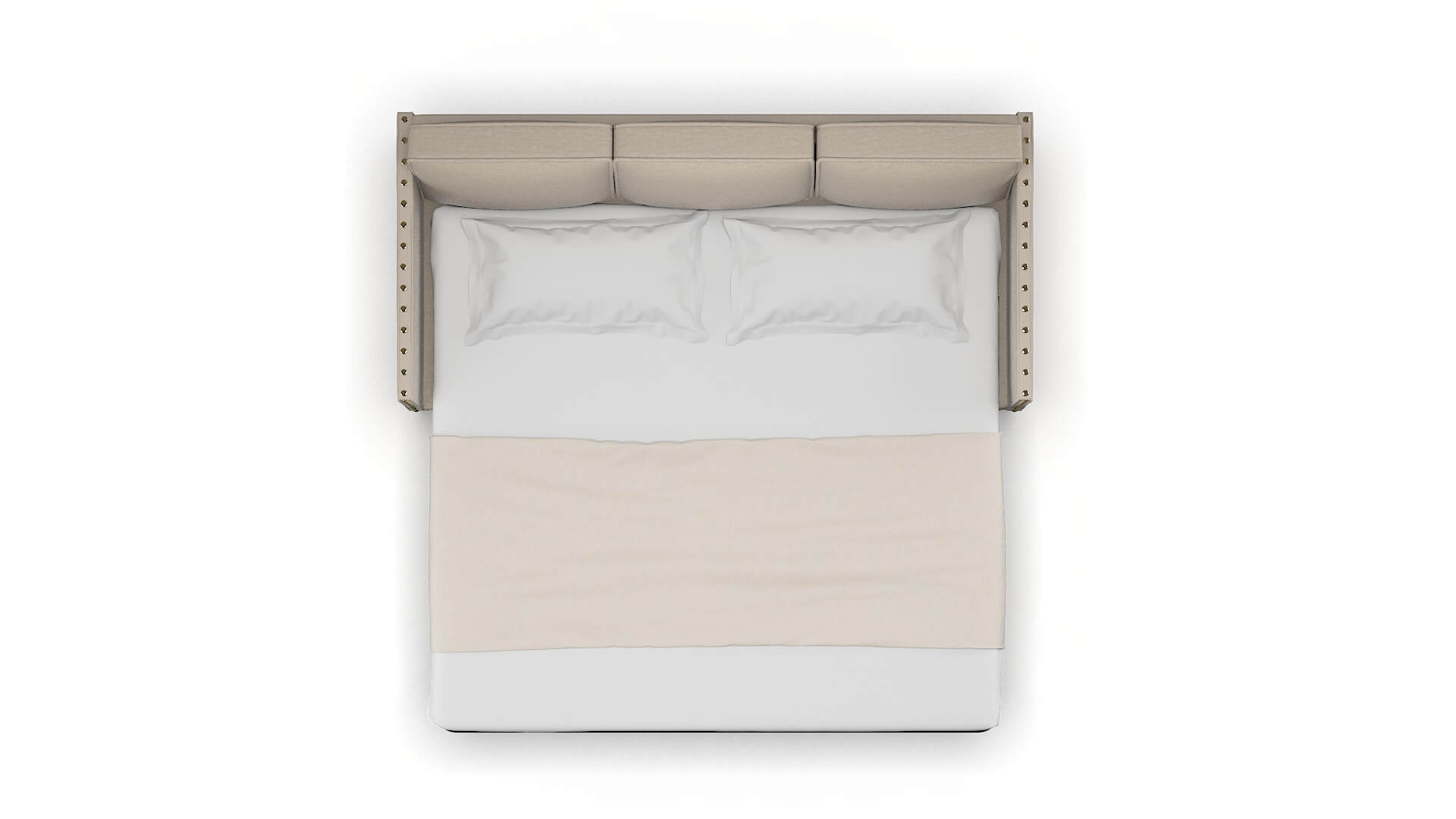 Florence Naples Almond Sofa Sleeper Espresso legs 3