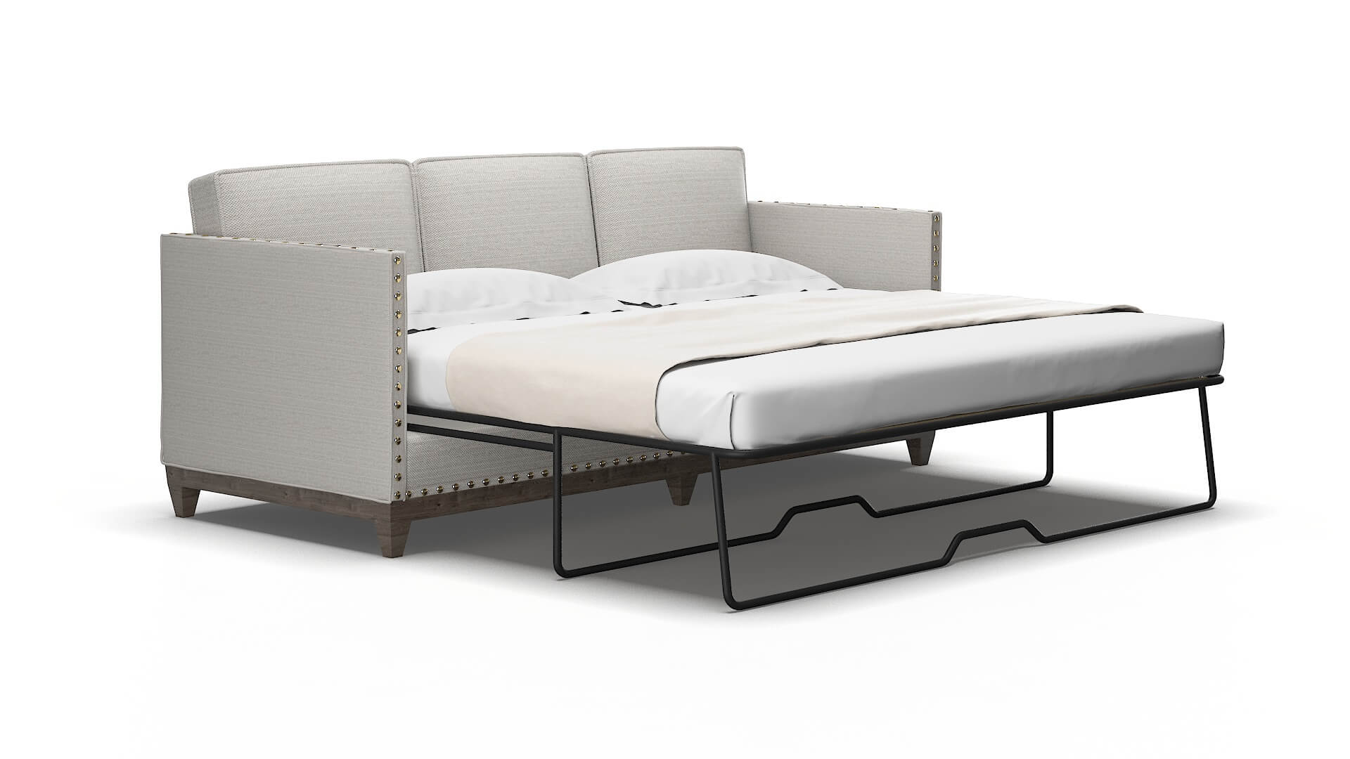 Florence Naples Ash Sofa Sleeper Espresso legs 2