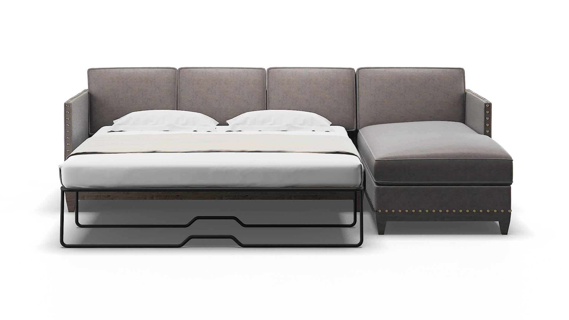 Florence Noble Otter Panel Sleeper Espresso legs 1