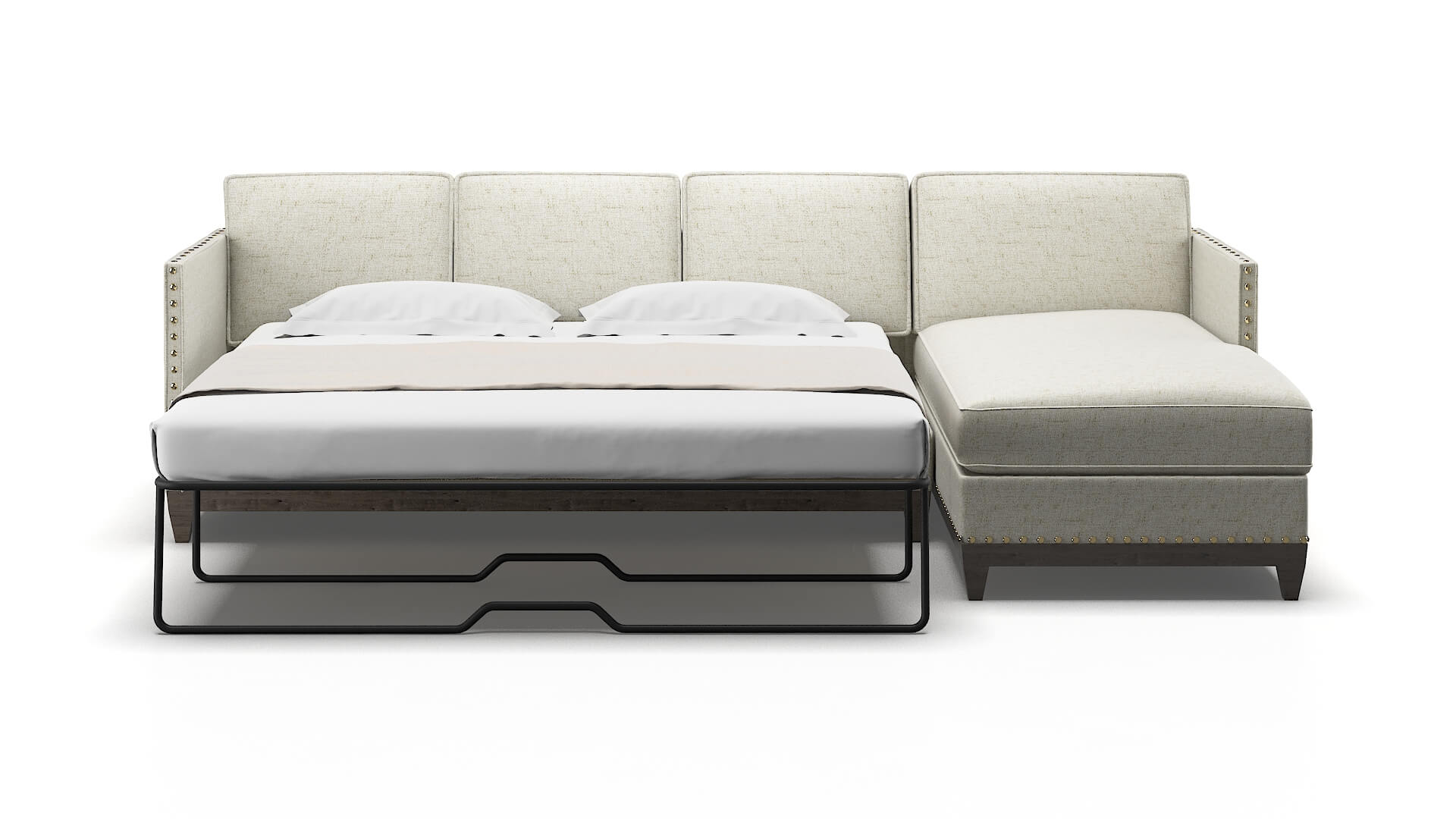 Florence Oceanside Birch Panel Sleeper Espresso legs 1