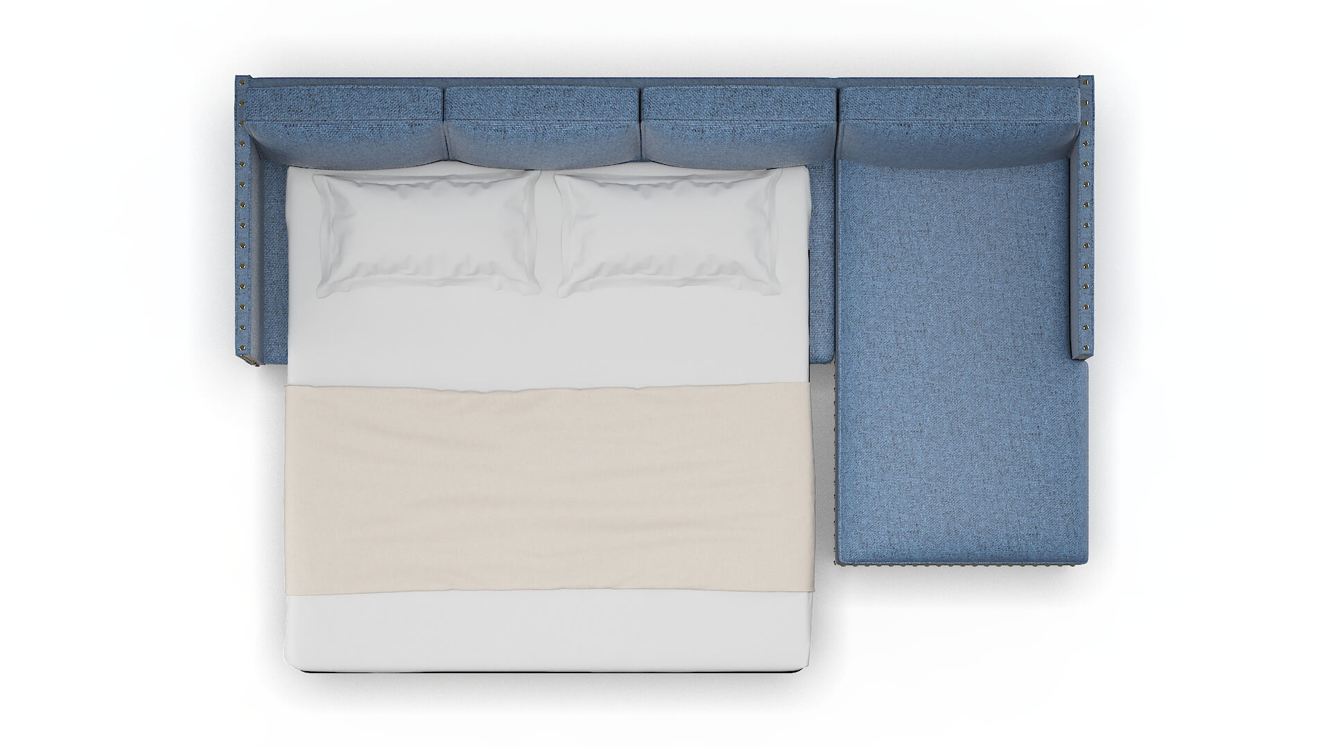 Florence Oceanside Marine Panel Sleeper Espresso legs 3