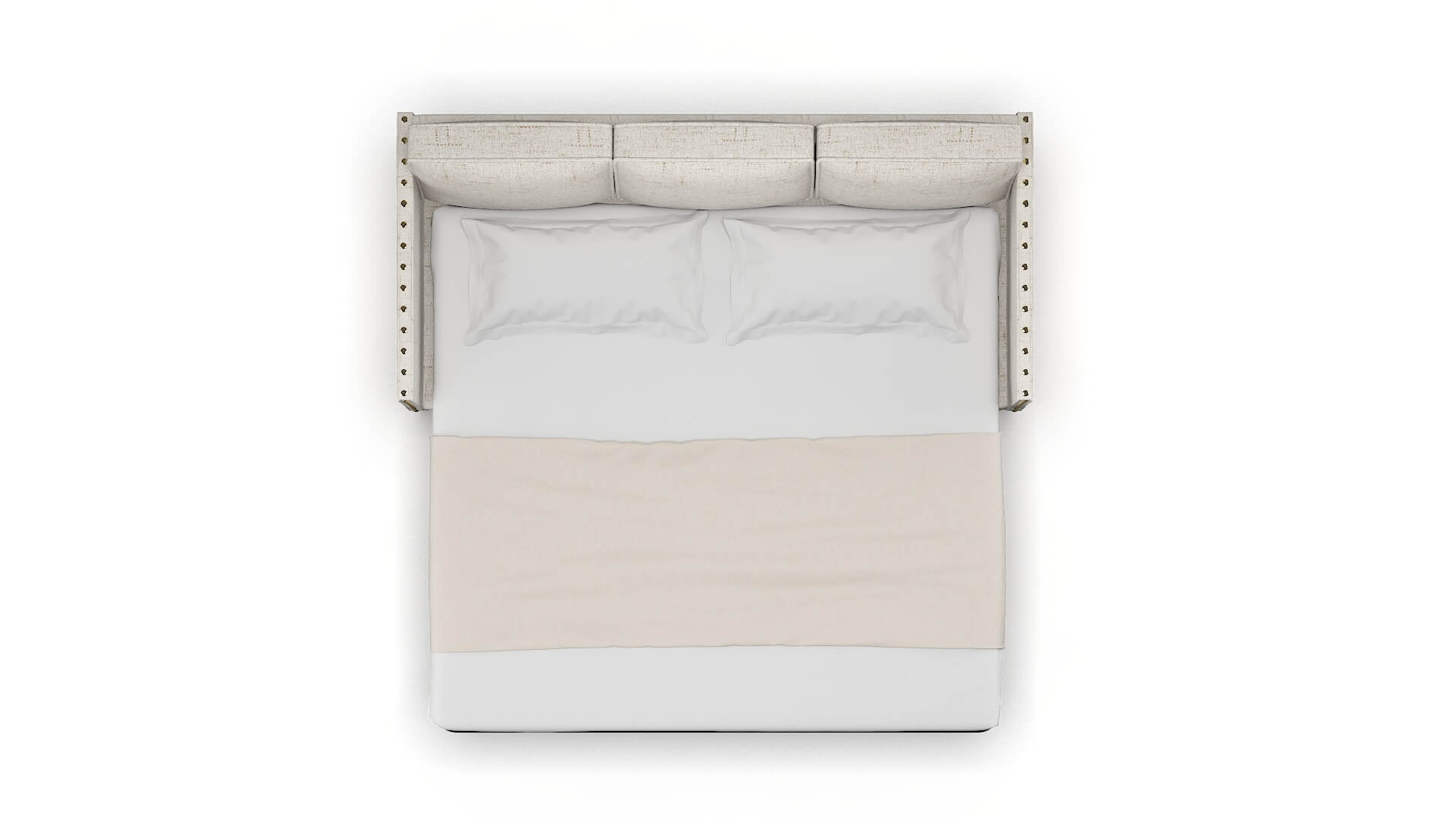 Florence Oceanside Natural Sofa Sleeper Espresso legs 3