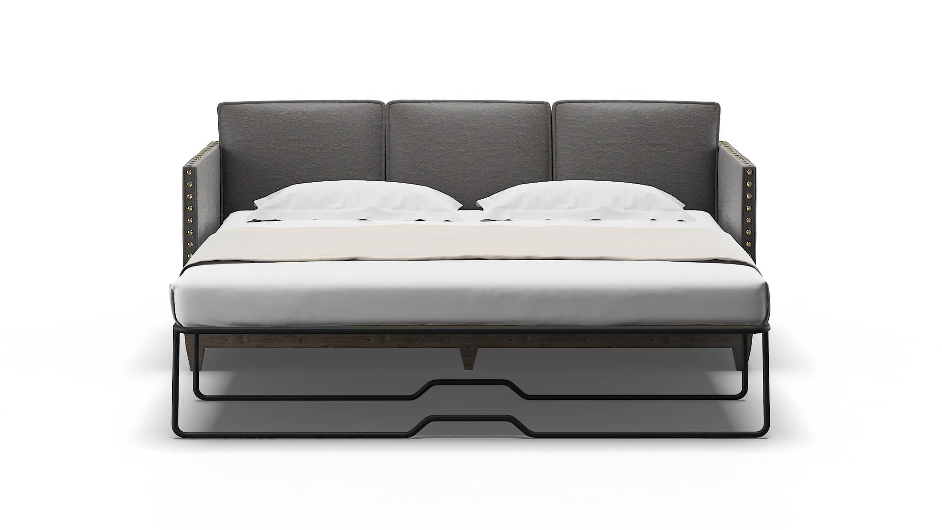 Florence Oscar Grey Sofa Sleeper Espresso legs 1