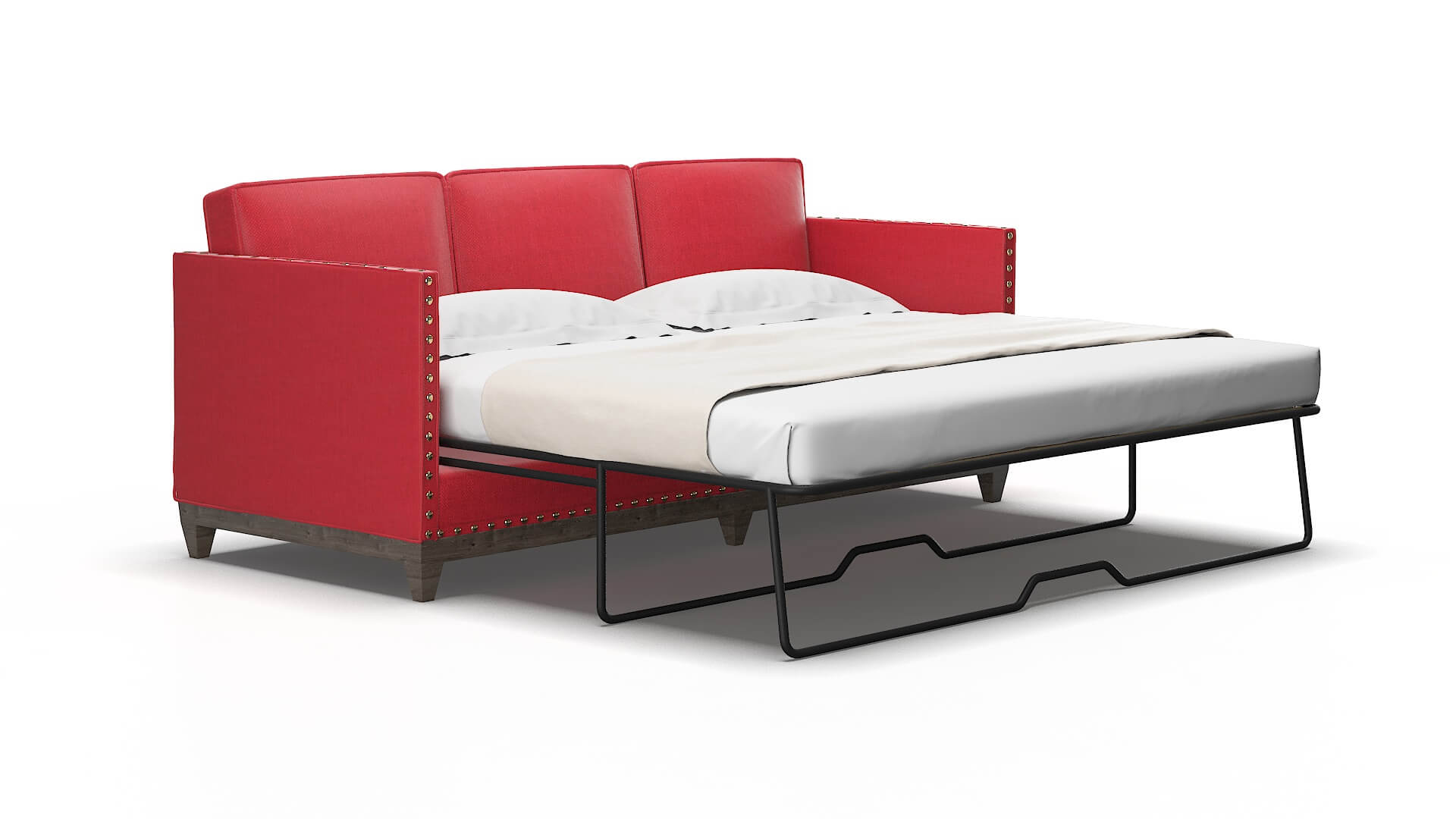 Florence Pauline Ruby Sofa Sleeper Espresso legs 2
