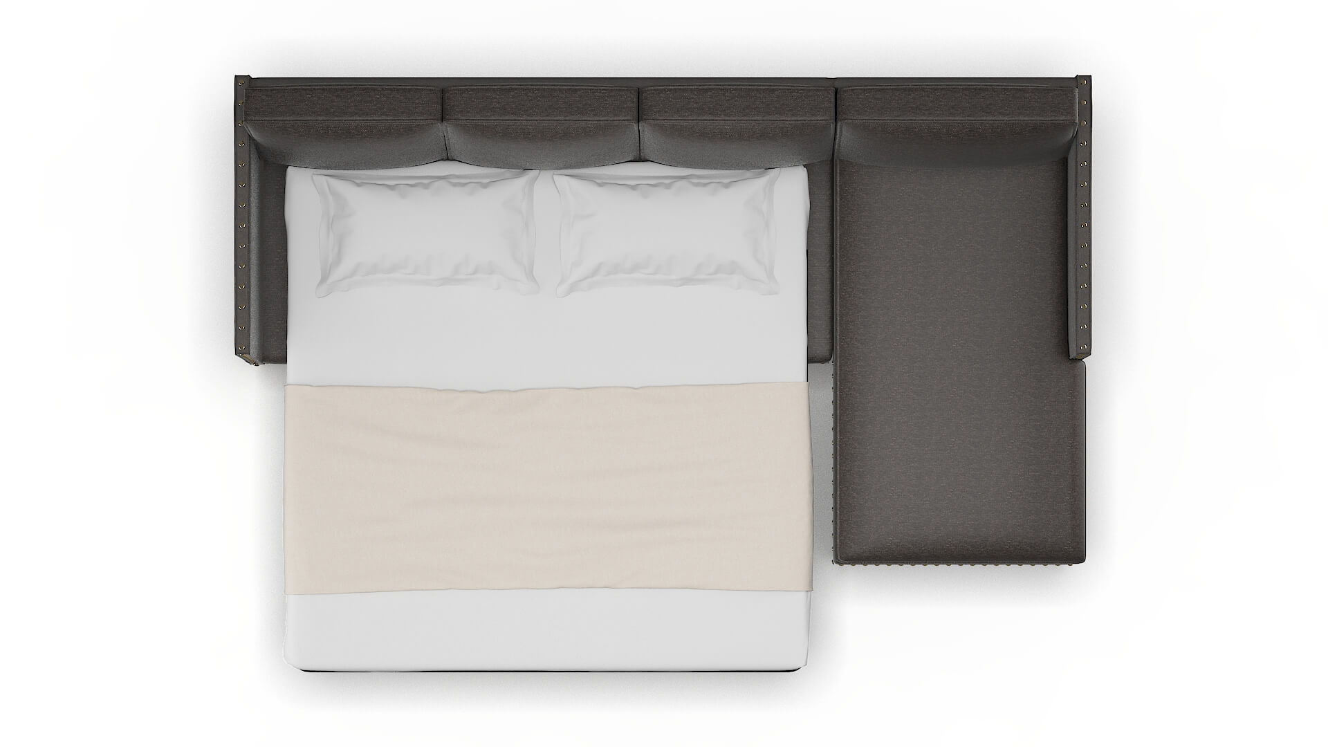 Florence Phoenix Chocolate Panel Sleeper Espresso legs 3