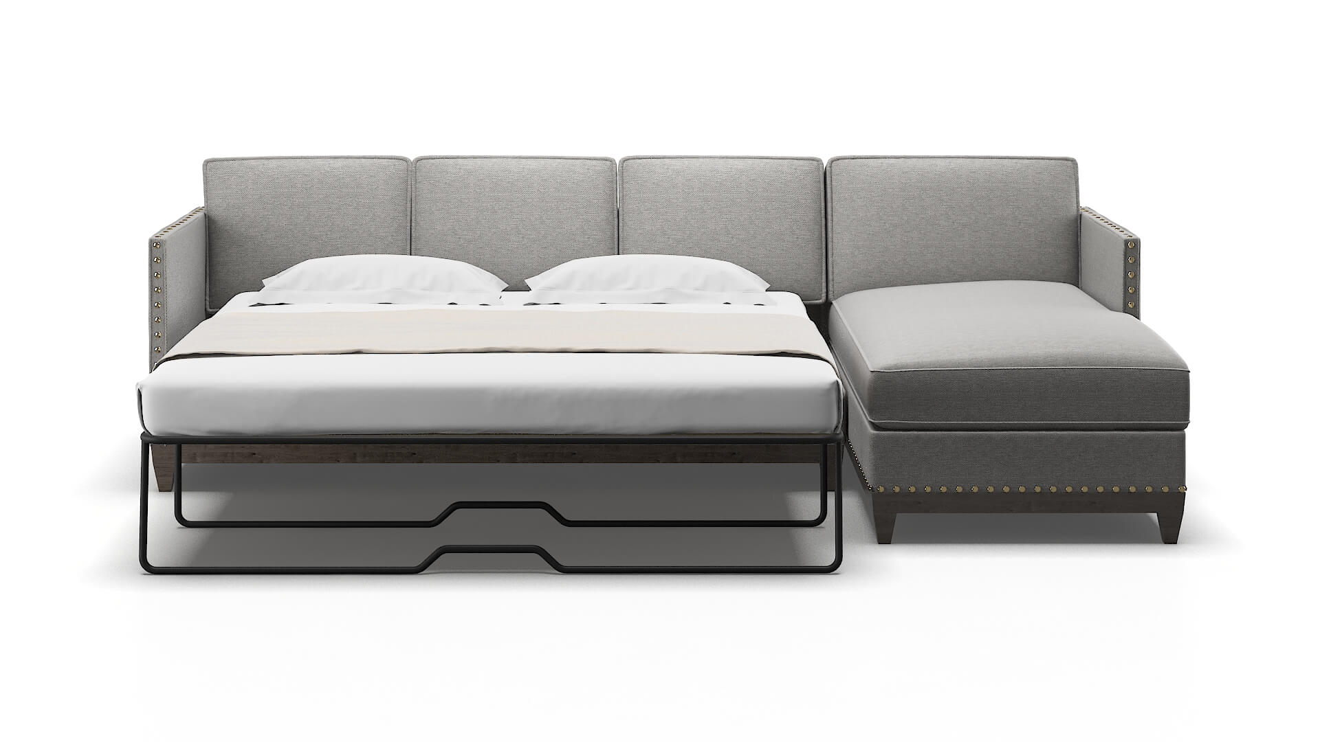 Florence Phoenix Smoke Panel Sleeper Espresso legs 1