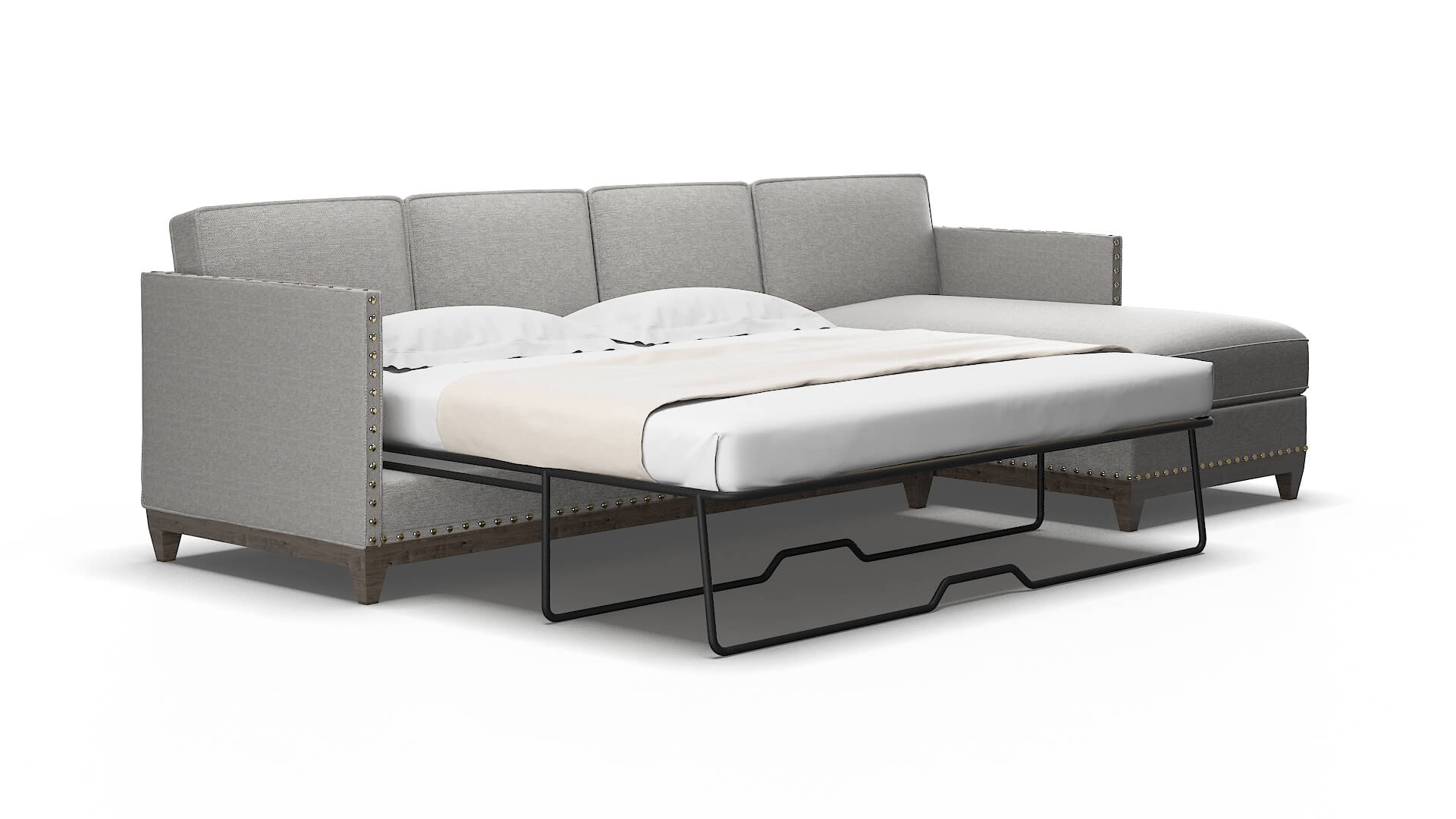 Florence Phoenix Smoke Panel Sleeper Espresso legs 2