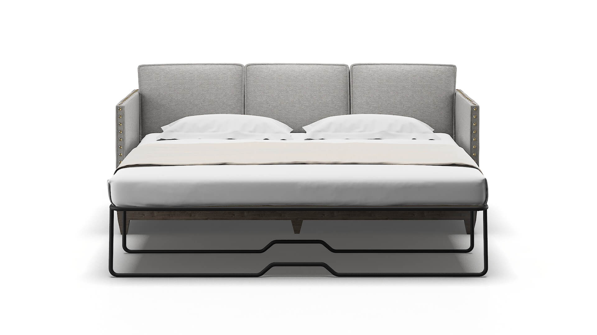 Florence Phoenix Smoke Sofa Sleeper Espresso legs 1