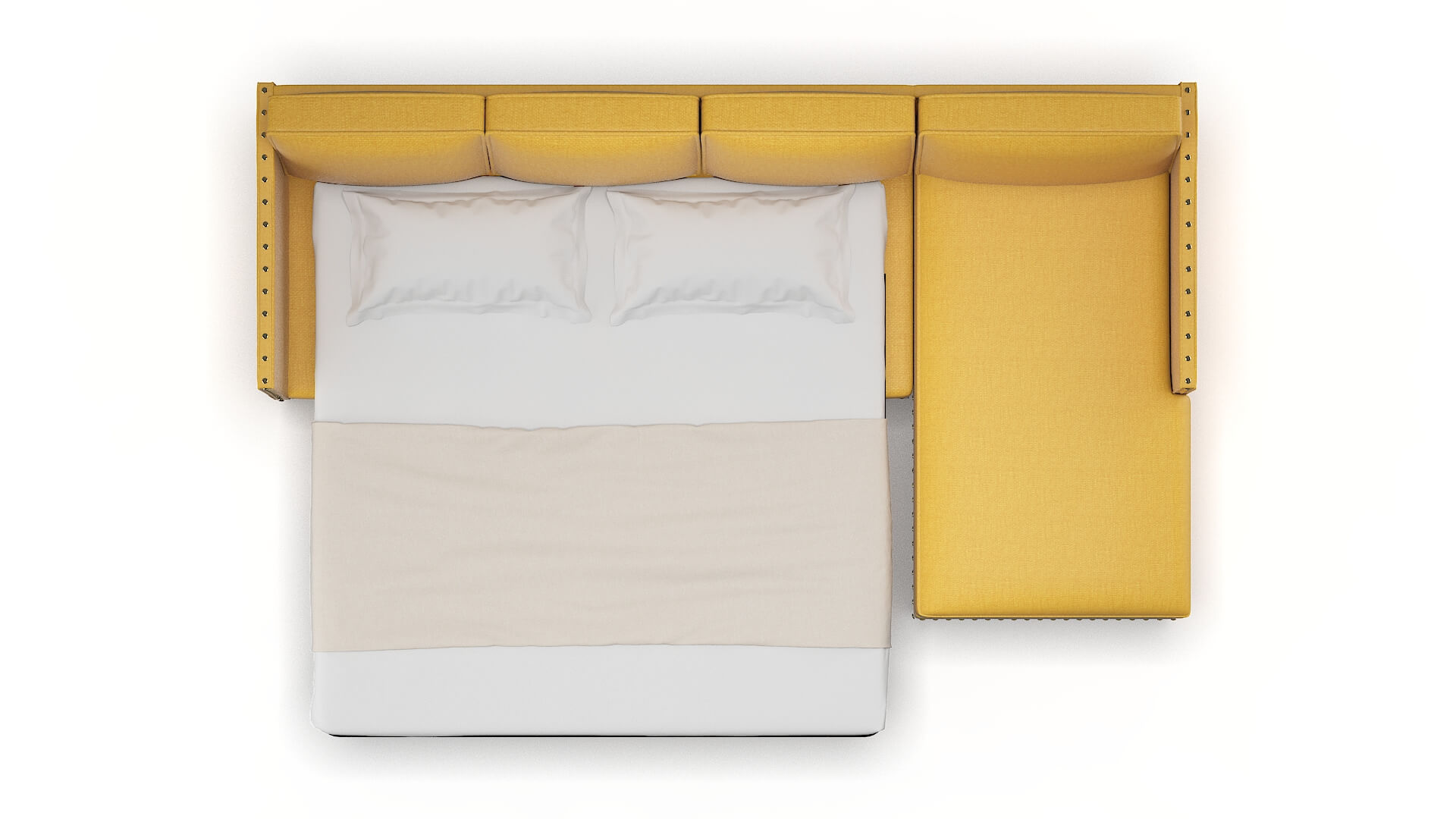 Florence Portland Dijon Panel Sleeper Espresso legs 3