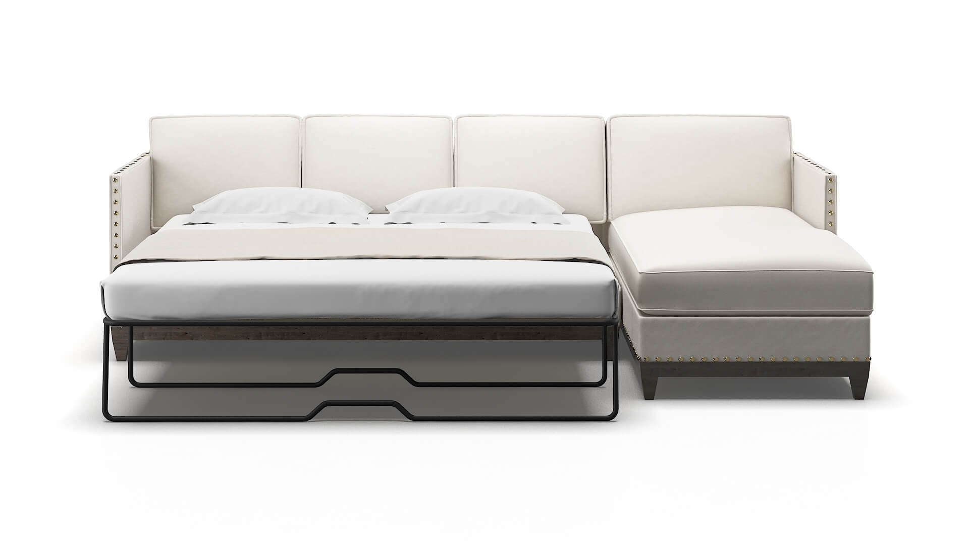 Florence Redondo Pearl Panel Sleeper Espresso legs 1