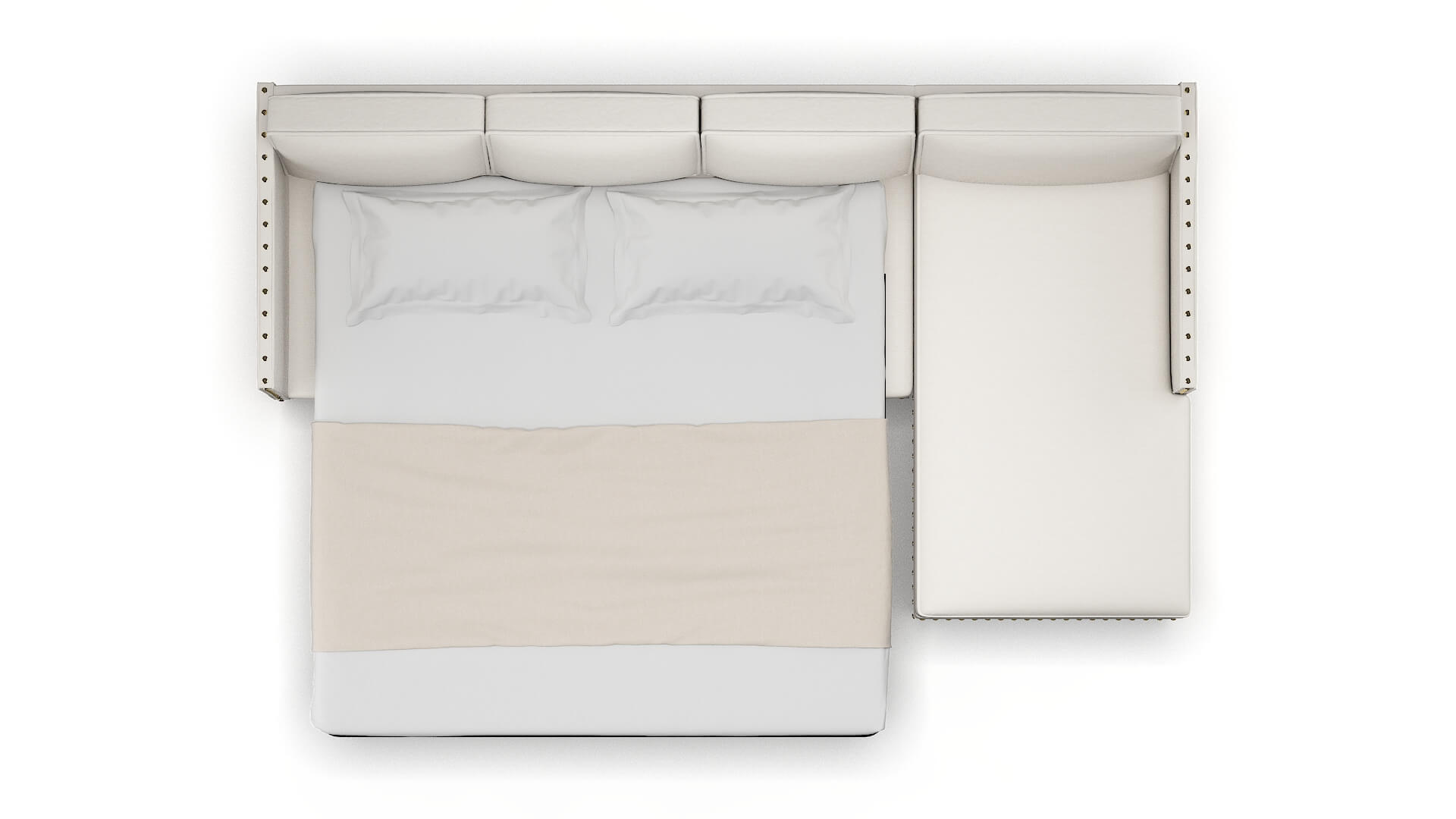 Florence Redondo Pearl Panel Sleeper Espresso legs 3