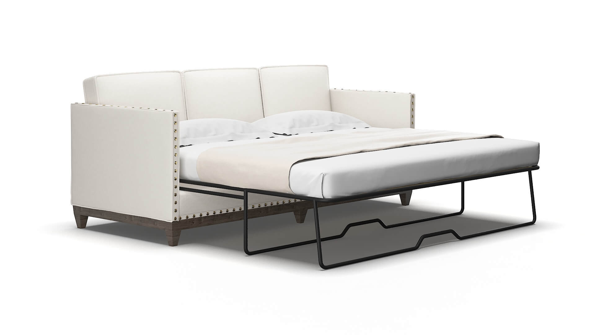 Florence Redondo Pearl Sofa Sleeper Espresso legs 2