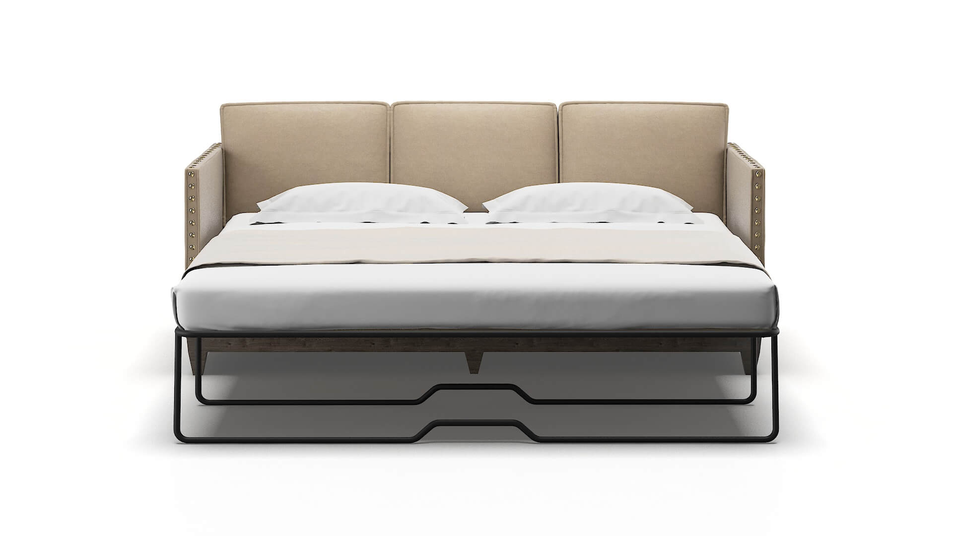 Florence Rocket Cappuccino Sofa Sleeper Espresso legs 1