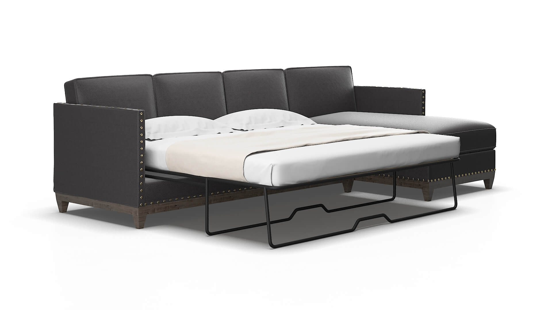 Florence Royale Eclipse Panel Sleeper Espresso legs 2