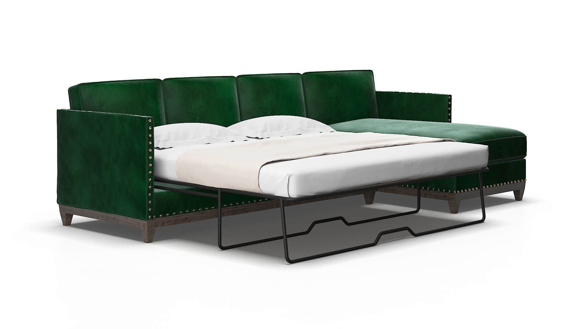 Florence Royale evergreen Panel sleeper Espresso Legs  2