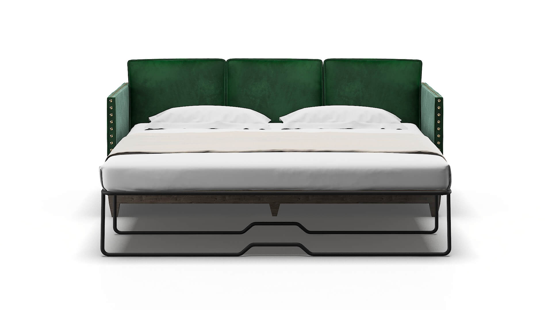 Florence Royale Evergreen Sofa Sleeper Espresso legs 1