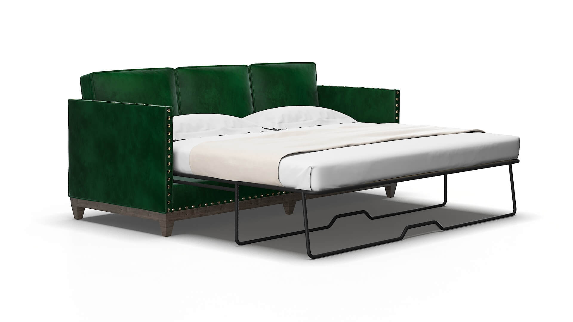 Florence Royale evergreen Sofa sleeper Espresso Legs  2